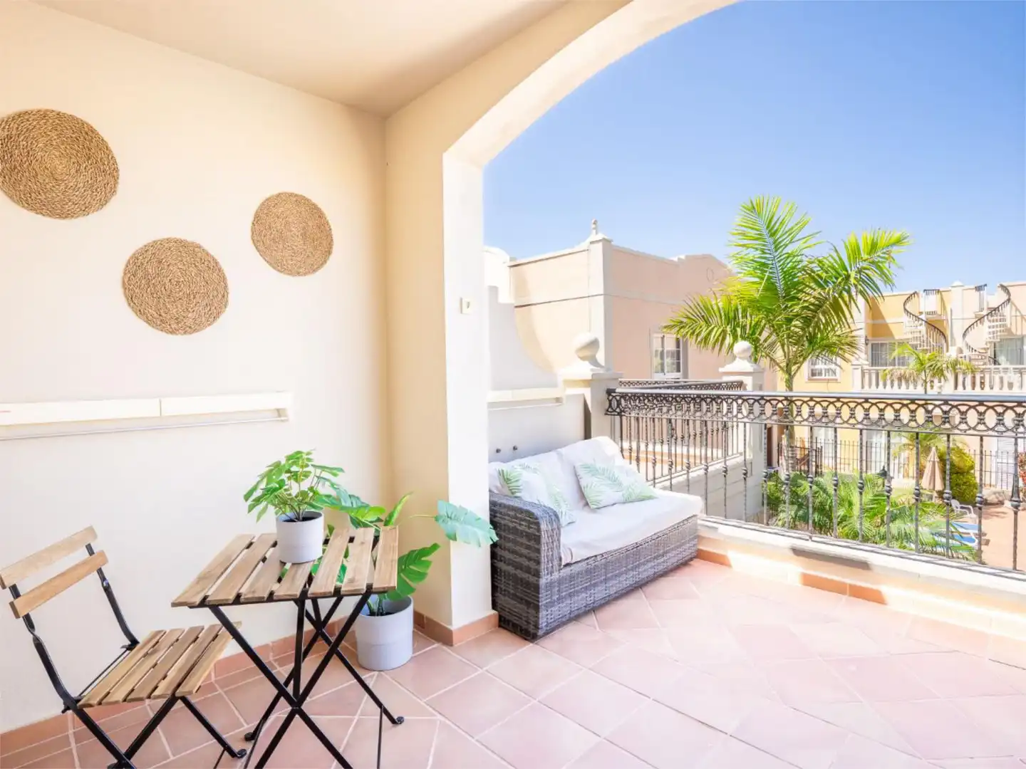 Wohnung zum Verkauf in Avenida la Arenita, 13, Palm - Mar Terrasse von Wohnung zum Verkauf in Arona mit Terrasse, Schwimmbad und Balkon