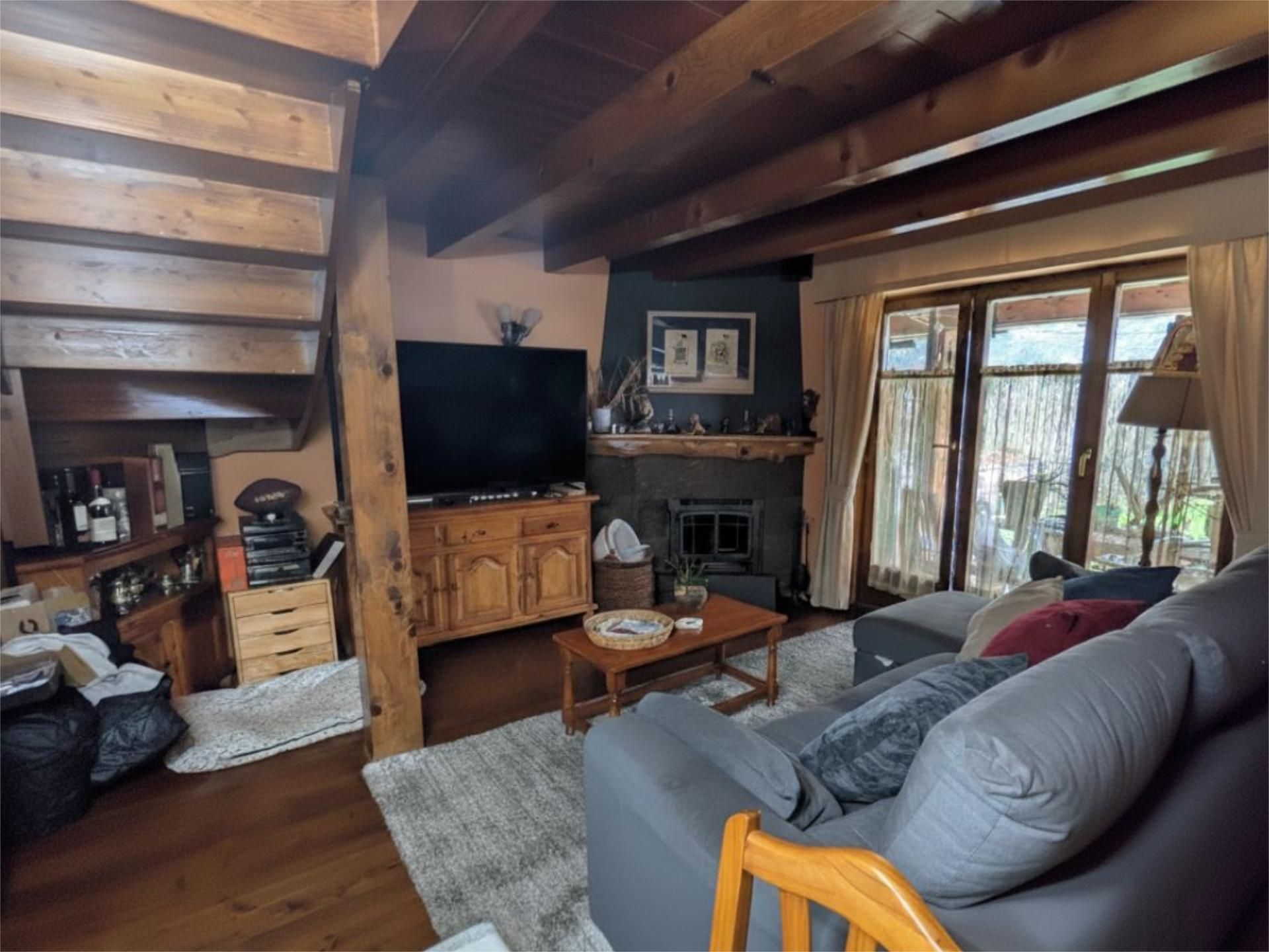Wohnzimmer von Wohnung zum verkauf in Vilamòs mit Heizung, Privatgarten und Parkett