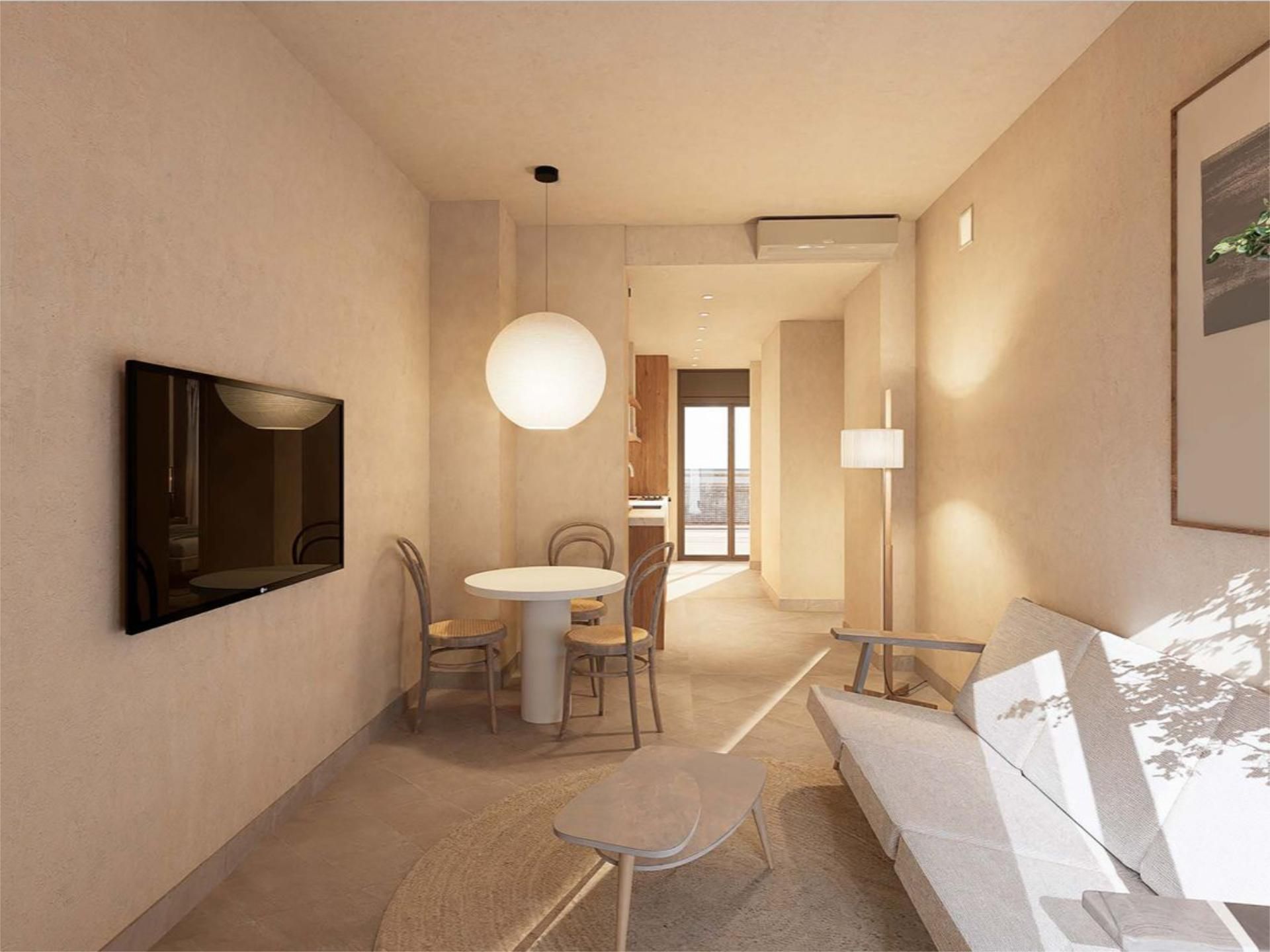 Living room of Flat for sale in Torroella de Montgrí  with Air Conditioner and Furnished