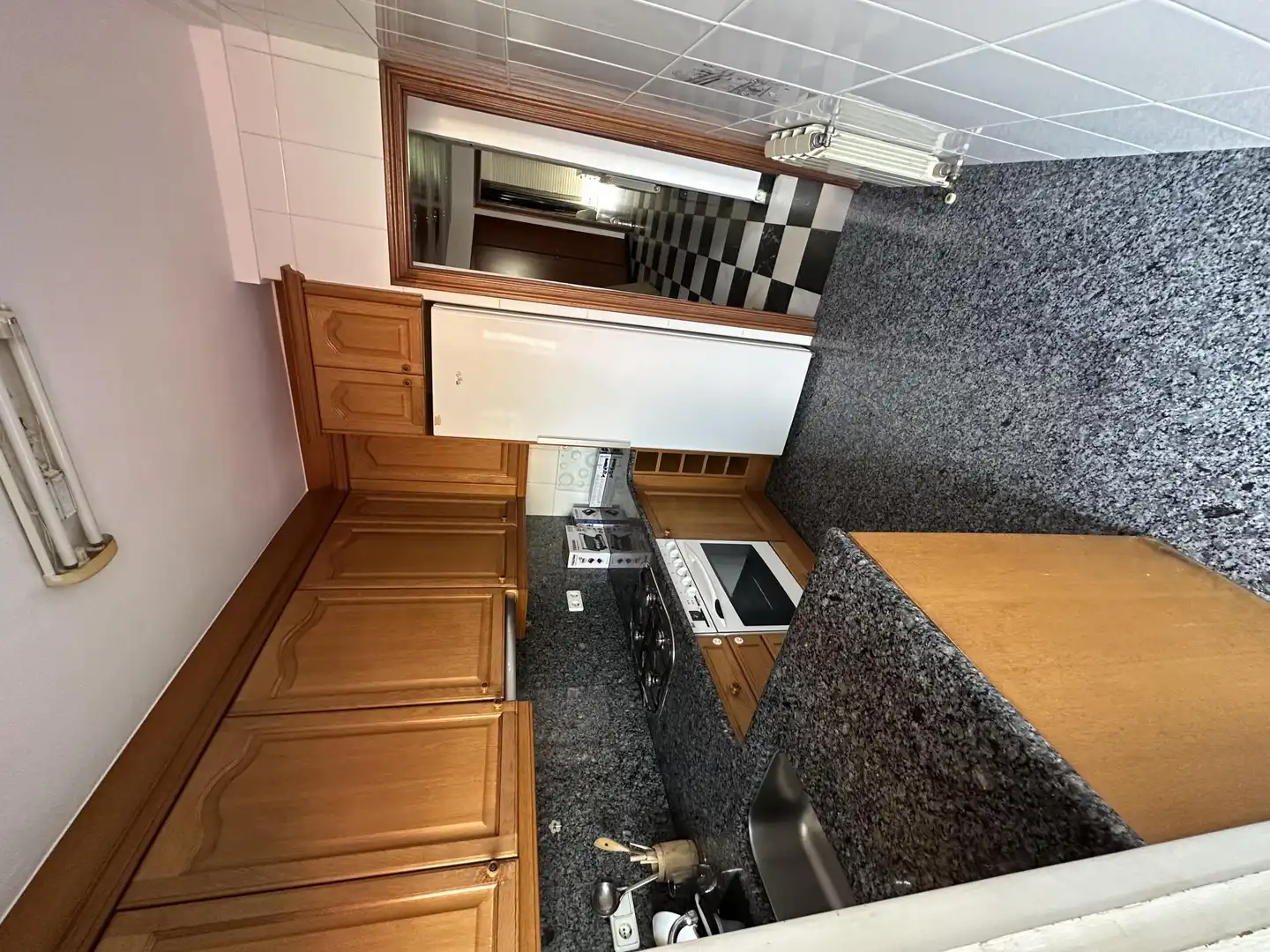 Room in Carrer Noguer, 9, Santa Coloma de Farners Kitchen of Flat for share in Santa Coloma de Farners with Heating and Furnished