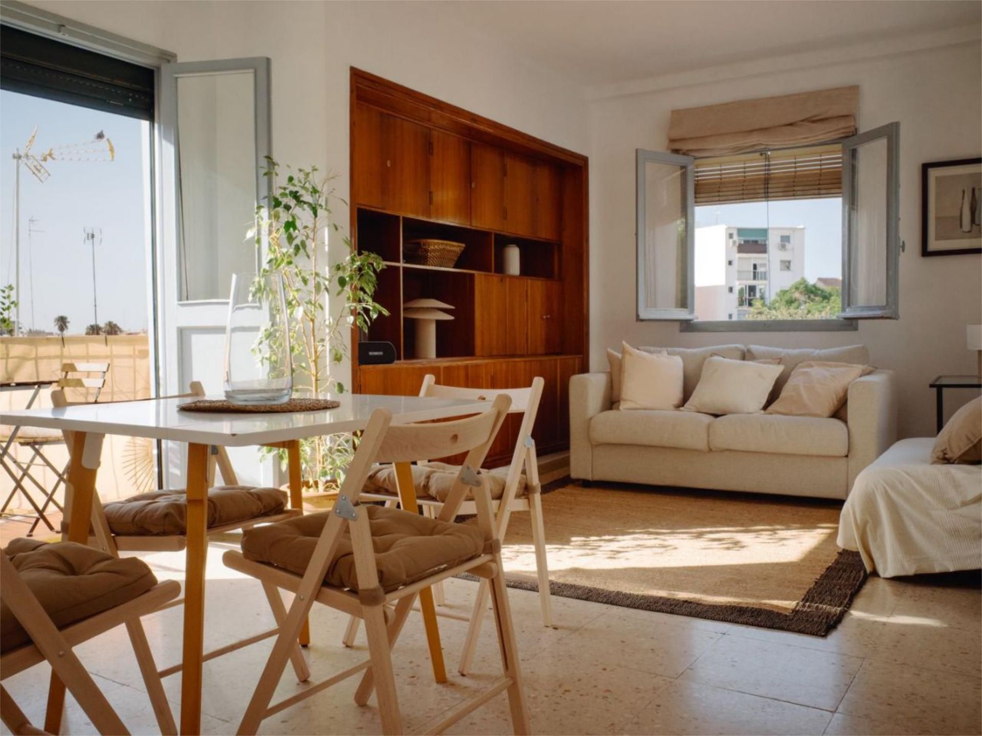 Living room of Flat to rent in Málaga Capital  with Air Conditioner, Heating and Furnished