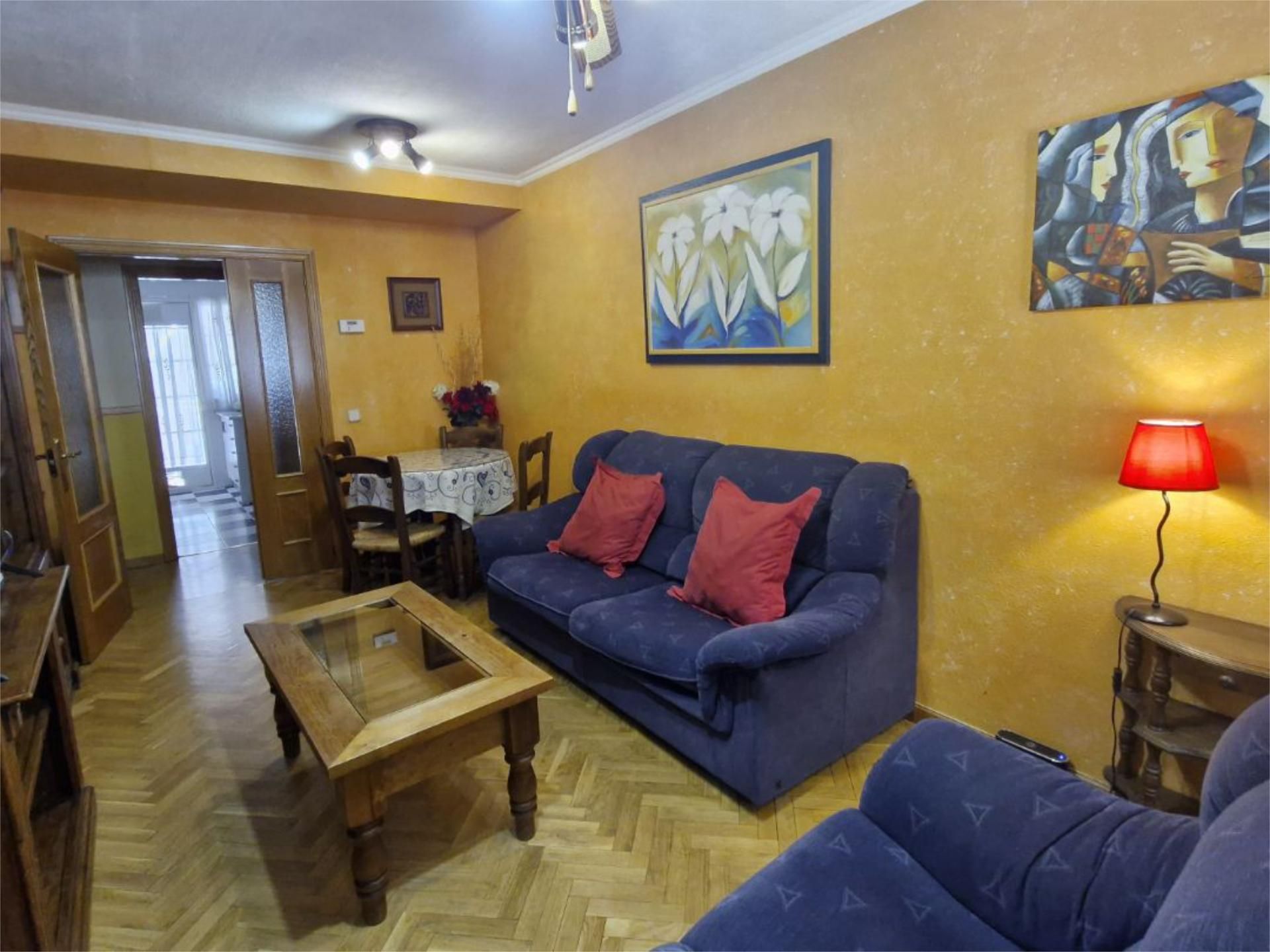 Living room of Flat for sale in Leganés  with Heating, Parquet flooring and Terrace