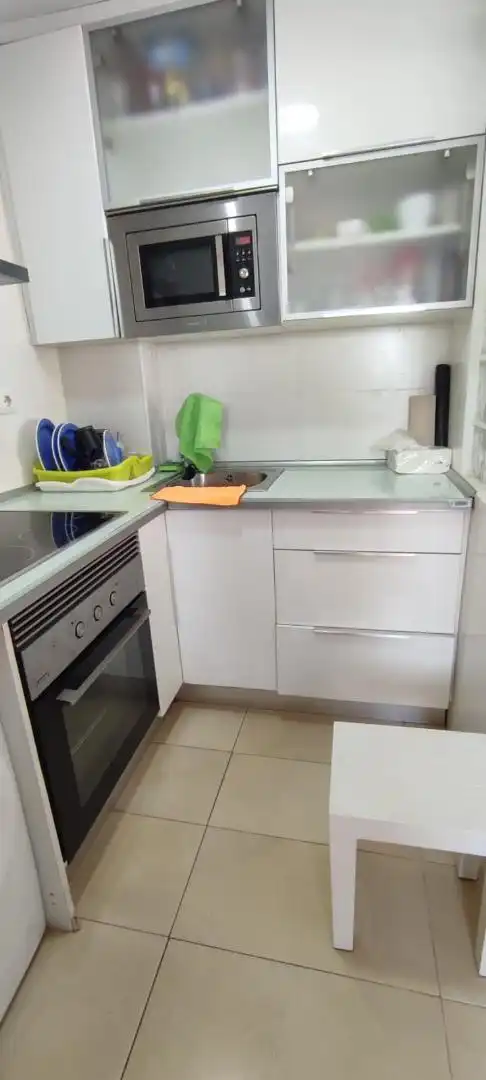 Küche von Wohnung zur Miete in La Manga del Mar Menor mit Terrasse, Schwimmbad und Möbliert