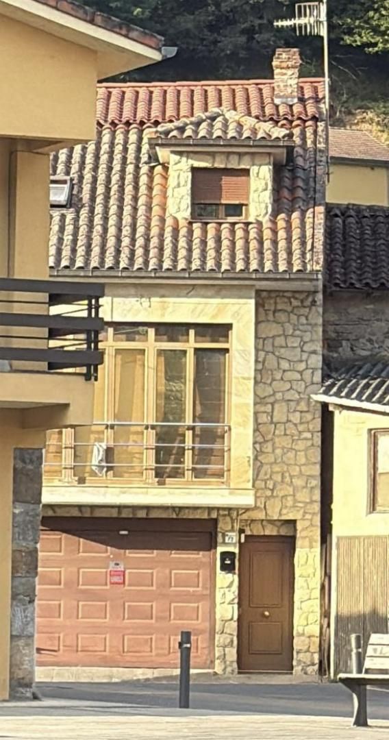 Exterior view of Single-family semi-detached for sale in Sobrescobio