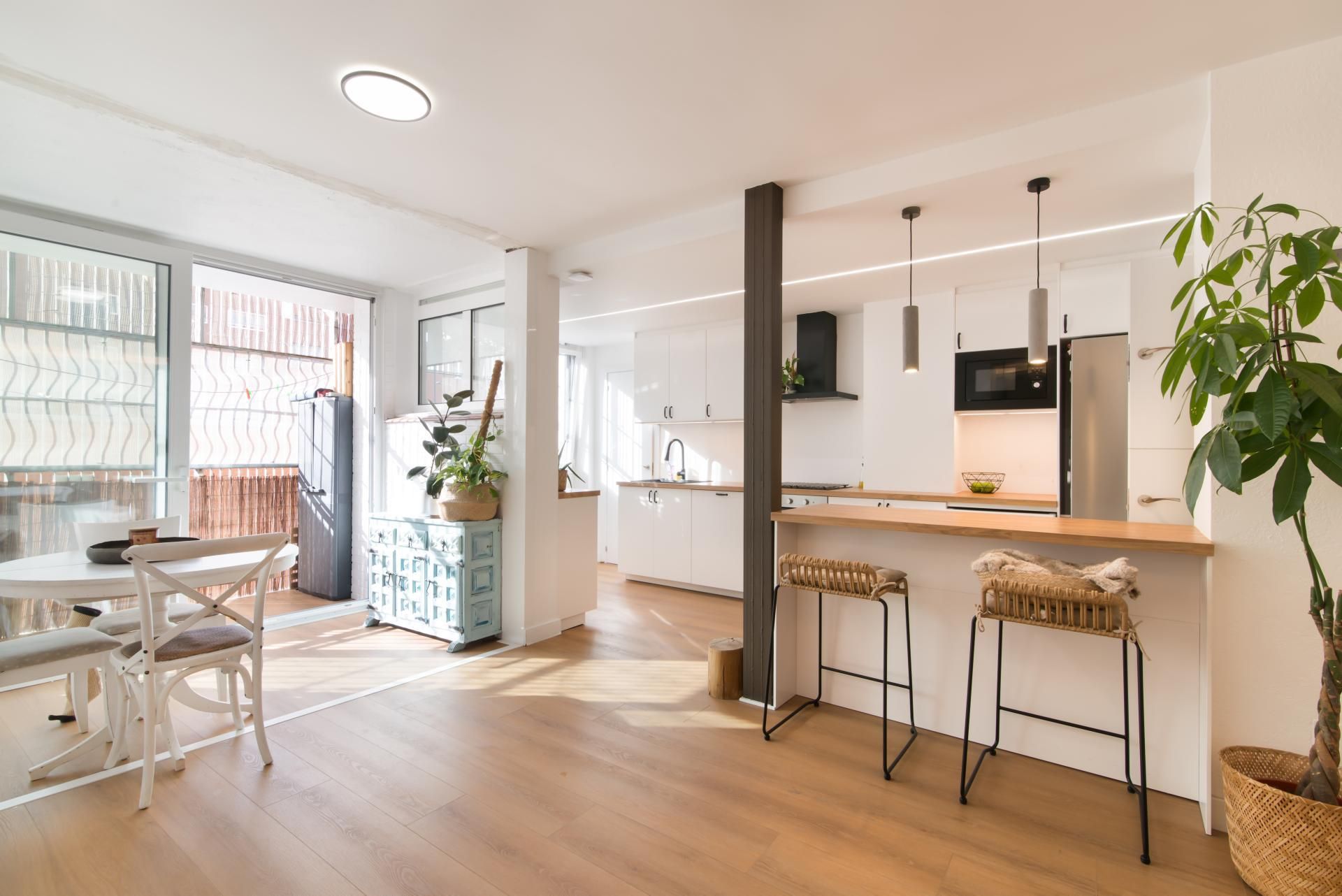 Kitchen of Flat for sale in  Madrid Capital  with Air Conditioner, Heating and Parquet flooring
