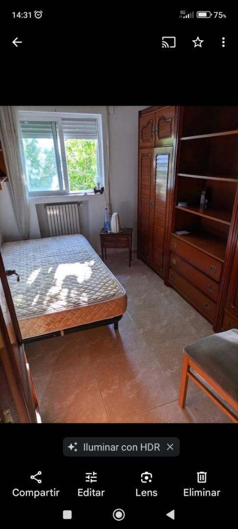 Bedroom of Flat to share in  Madrid Capital  with Heating, Furnished and Oven