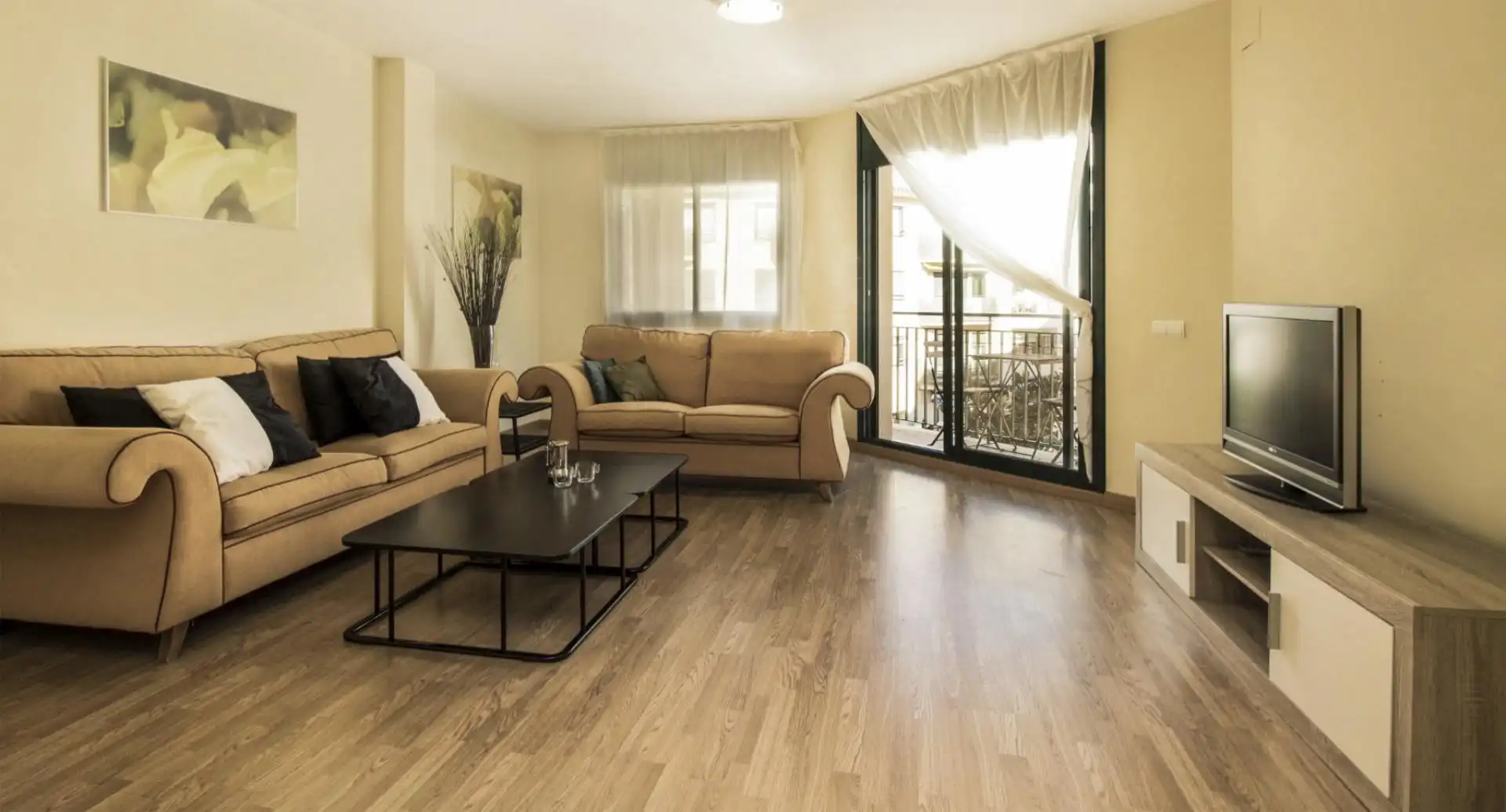 Piso de alquiler en Carrer de Ramon Llull, 5, Port - Horta de Santa María Sala de estar de Piso de alquiler en Cambrils con Aire acondicionado, Calefacción y Parquet