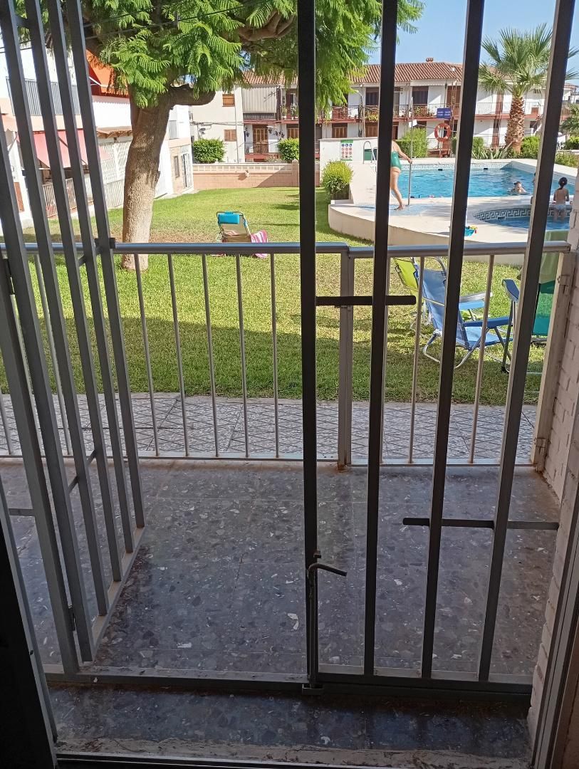 Balcony of Flat for sale in Roquetas de Mar  with Terrace, Furnished and Community parking