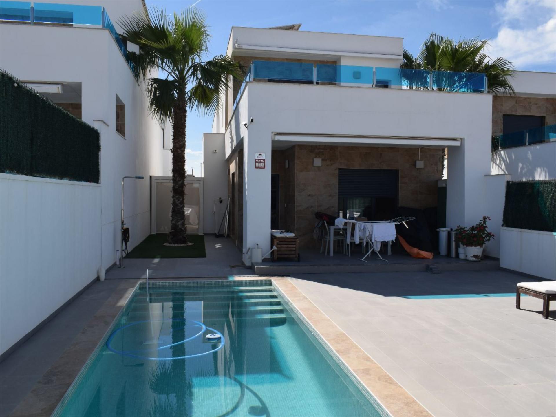 Swimming pool of Flat for sale in Bigastro  with Air Conditioner, Terrace and Swimming Pool