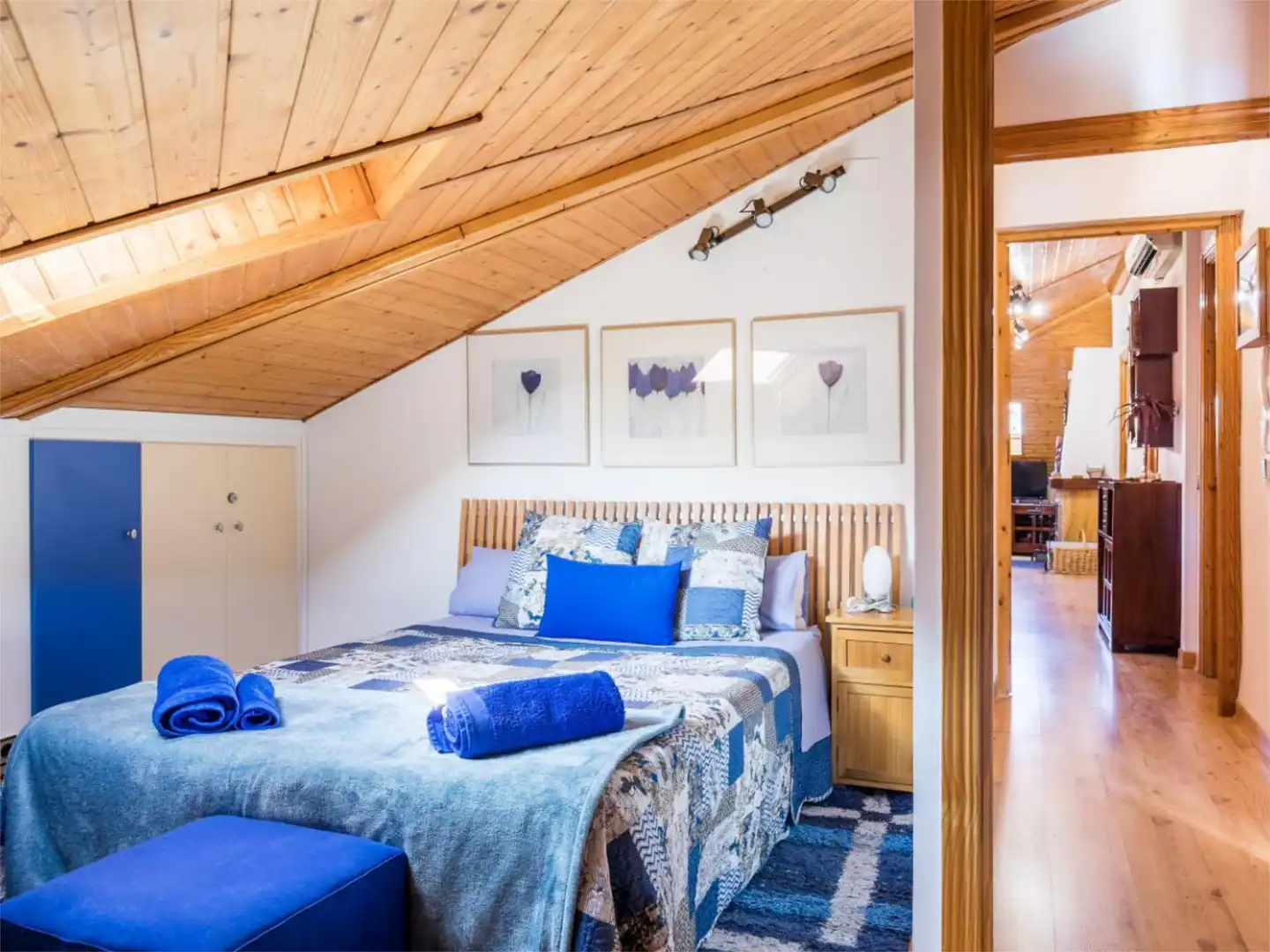Dachboden zur Miete in Calle del Arroyo, 31, Santa Bárbara Schlafzimmer von Dachboden zur Miete in Toledo mit Klimaanlage, Heizung und Parkett