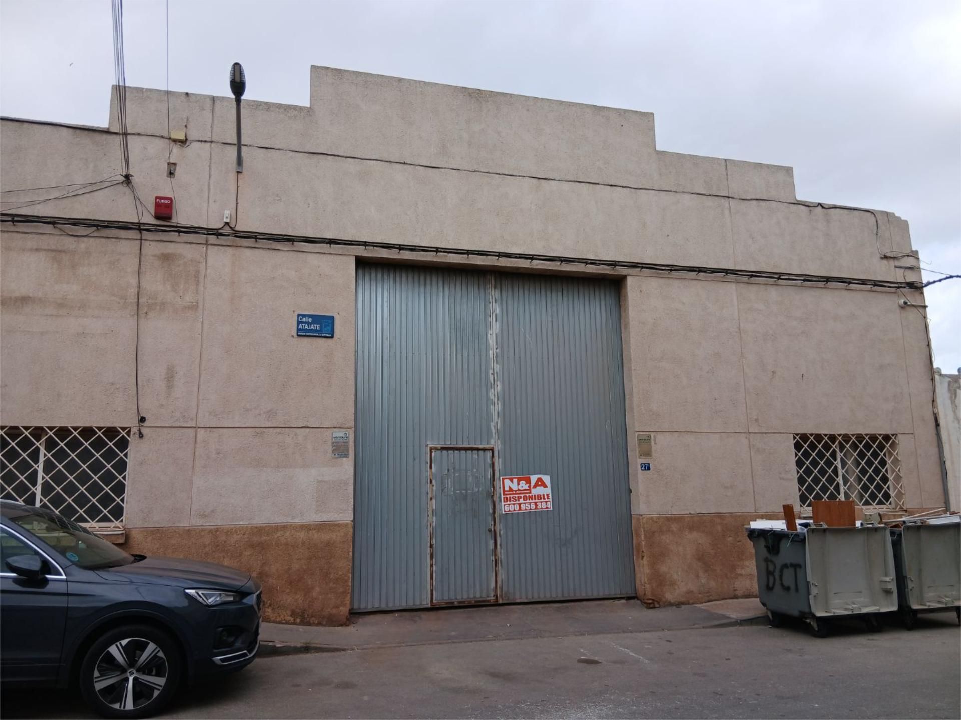 Vista exterior de Nau industrial de lloguer en Málaga Capital