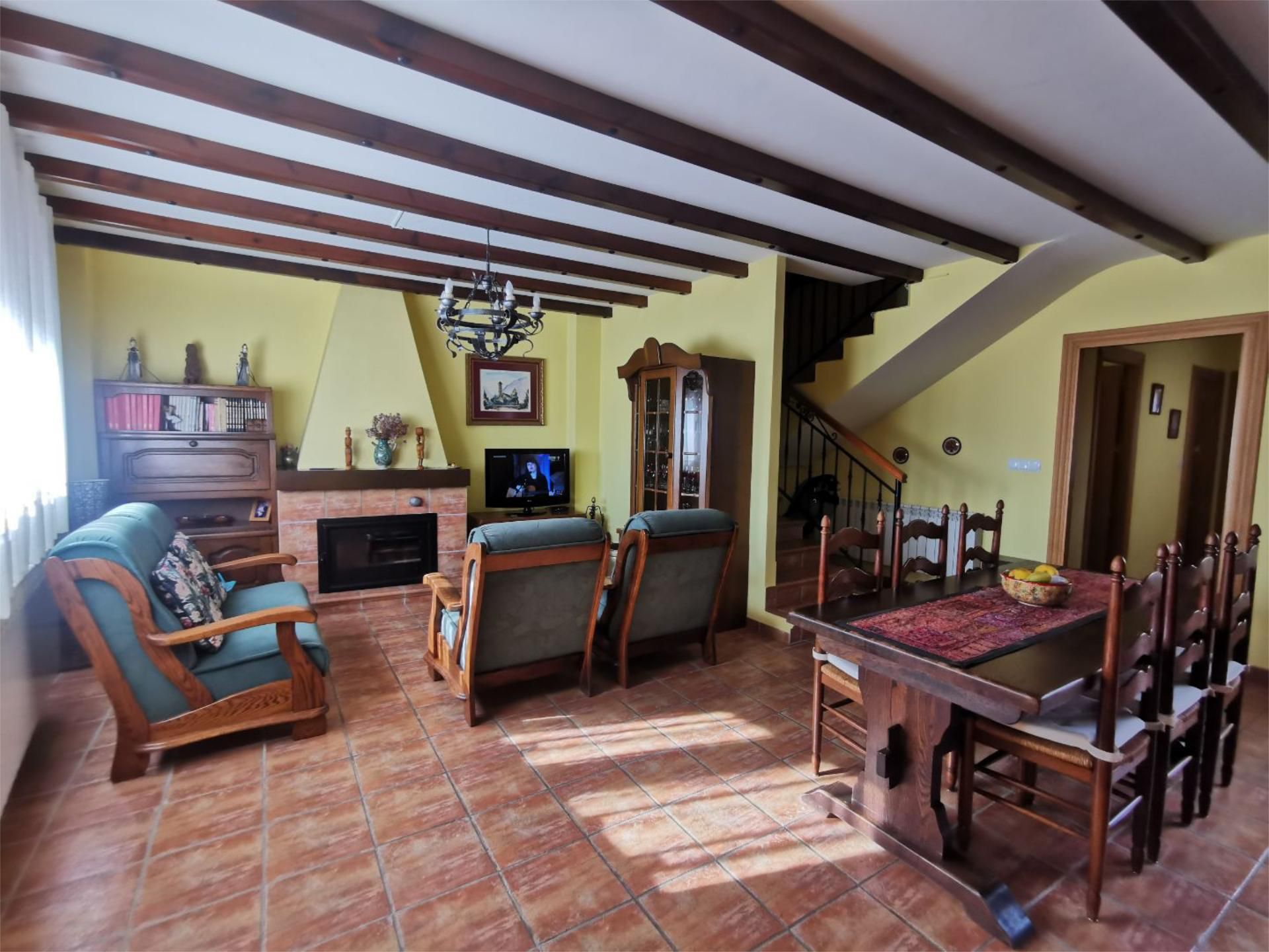 Sala de estar de Casa adosada en venta en Santa Croya de Tera con Calefacción, Amueblado y Balcón