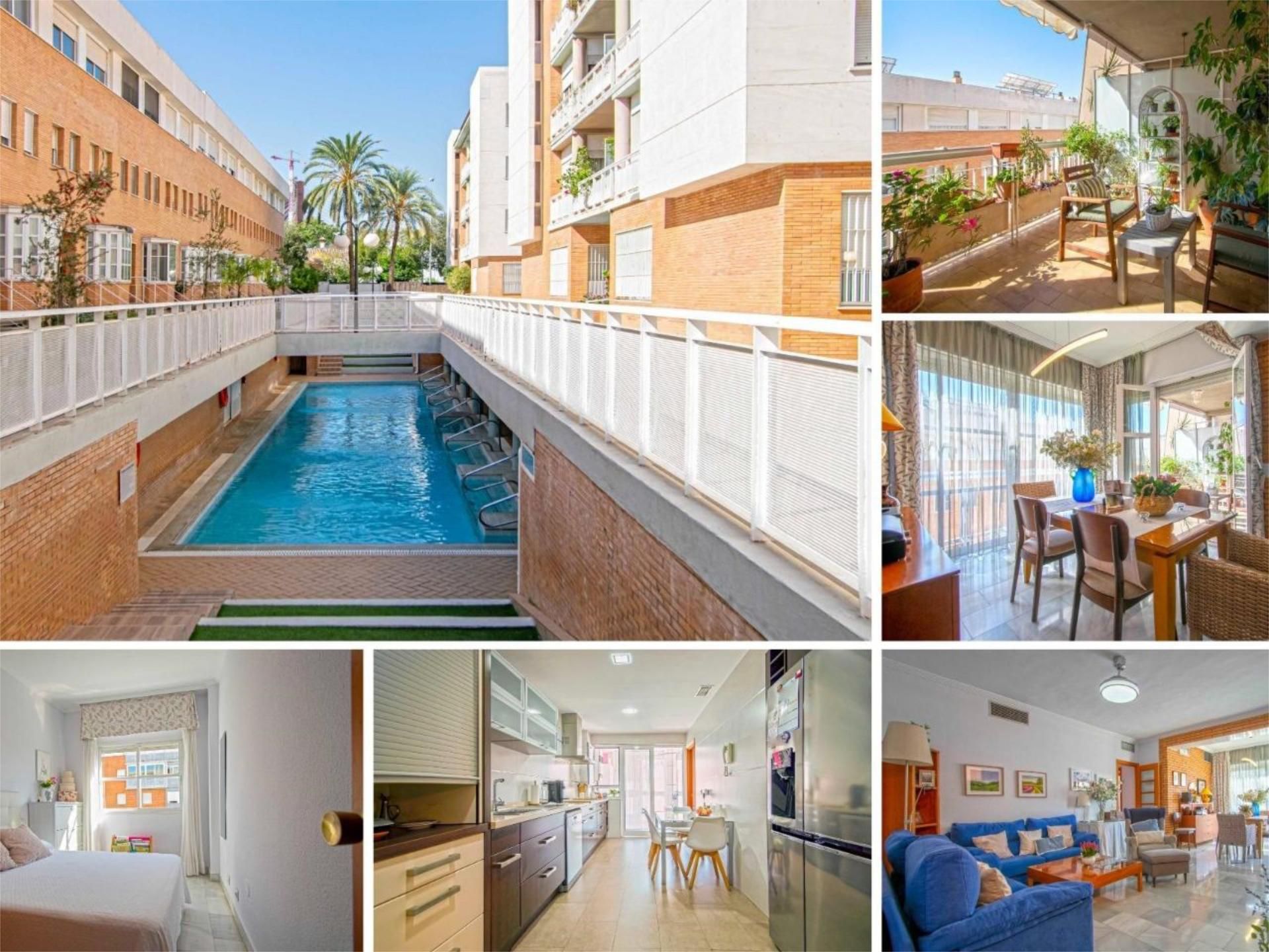 Exterior view of Apartment to rent in  Sevilla Capital  with Air Conditioner, Private garden and Terrace