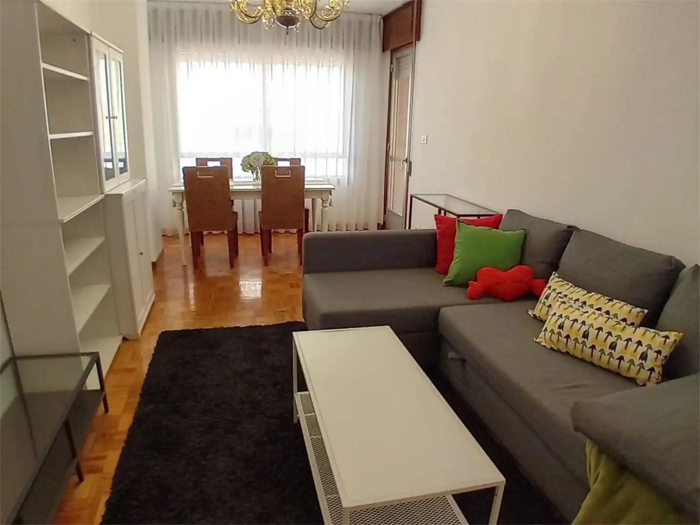 Flat for rent in Rúa dos Remedios, 57, Couto Living room of Flat for rent in Ourense Capital with Heating, Parquet flooring and Furnished
