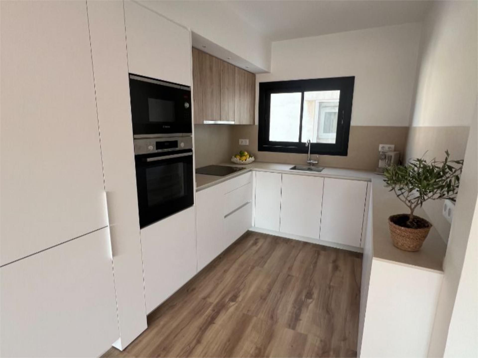 Kitchen of Flat for sale in Badalona  with Air Conditioner, Terrace and Balcony