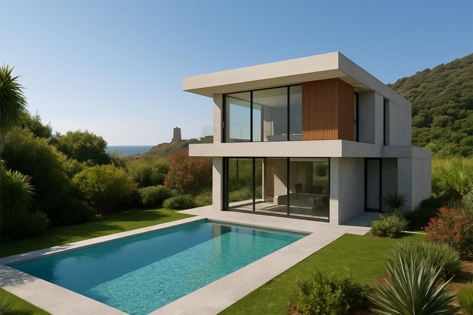 Vista exterior de Casa o xalet en venda en Tarifa amb Terrassa i Piscina