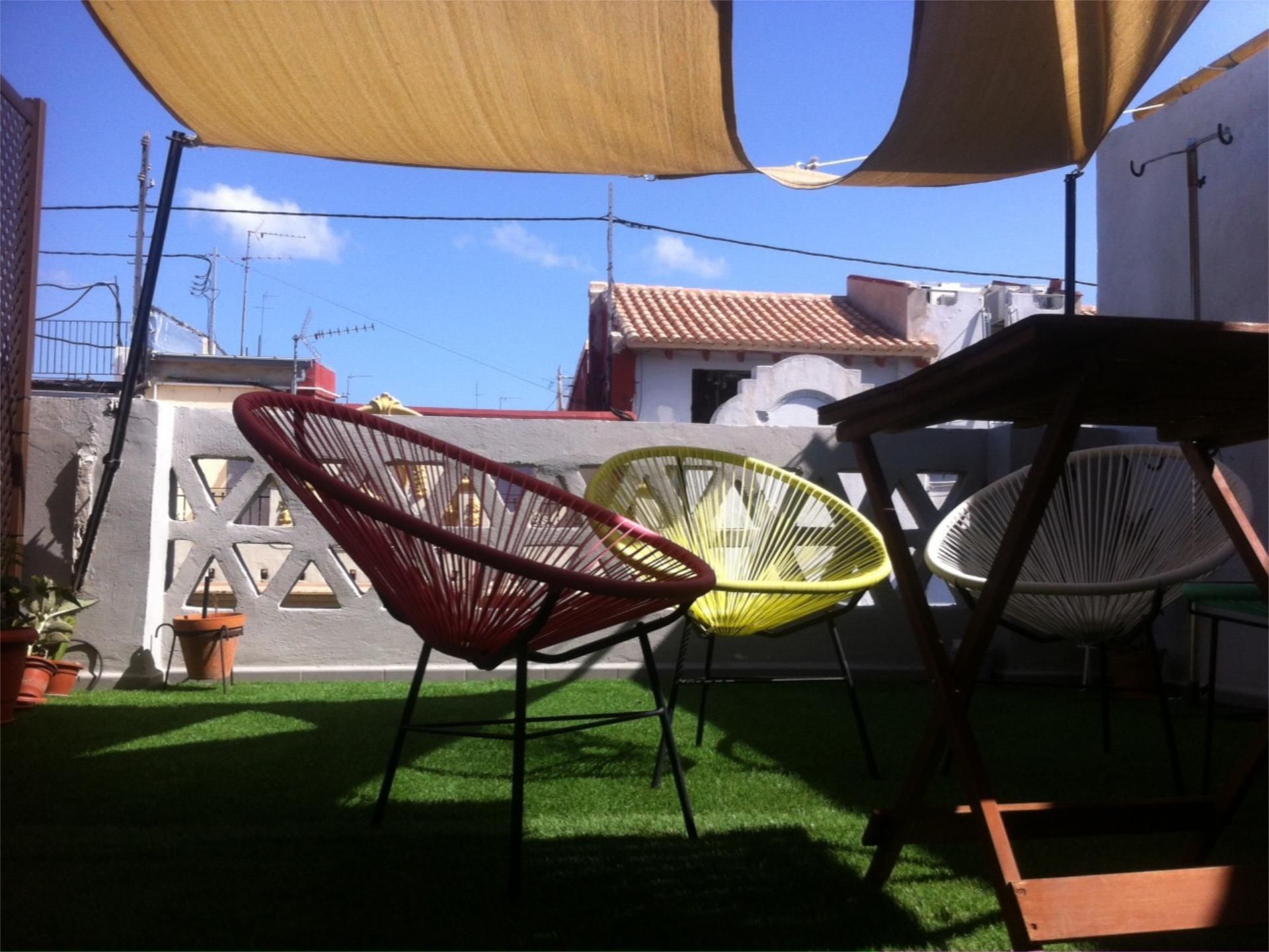 Terrace of Flat for sale in  Valencia Capital  with Air Conditioner, Heating and Parquet flooring