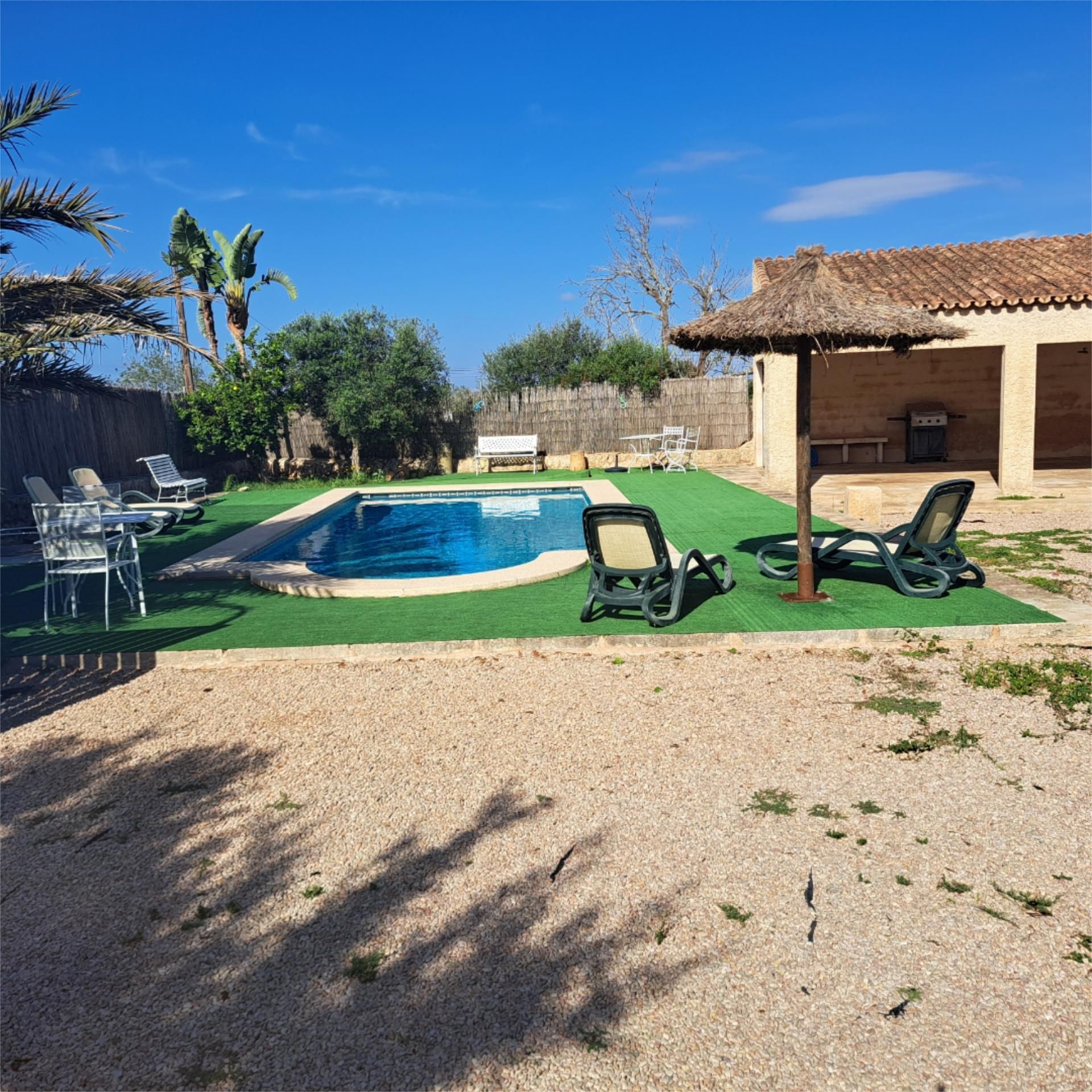 Swimming pool of Country house to rent in Santanyí  with Air Conditioner, Private garden and Terrace