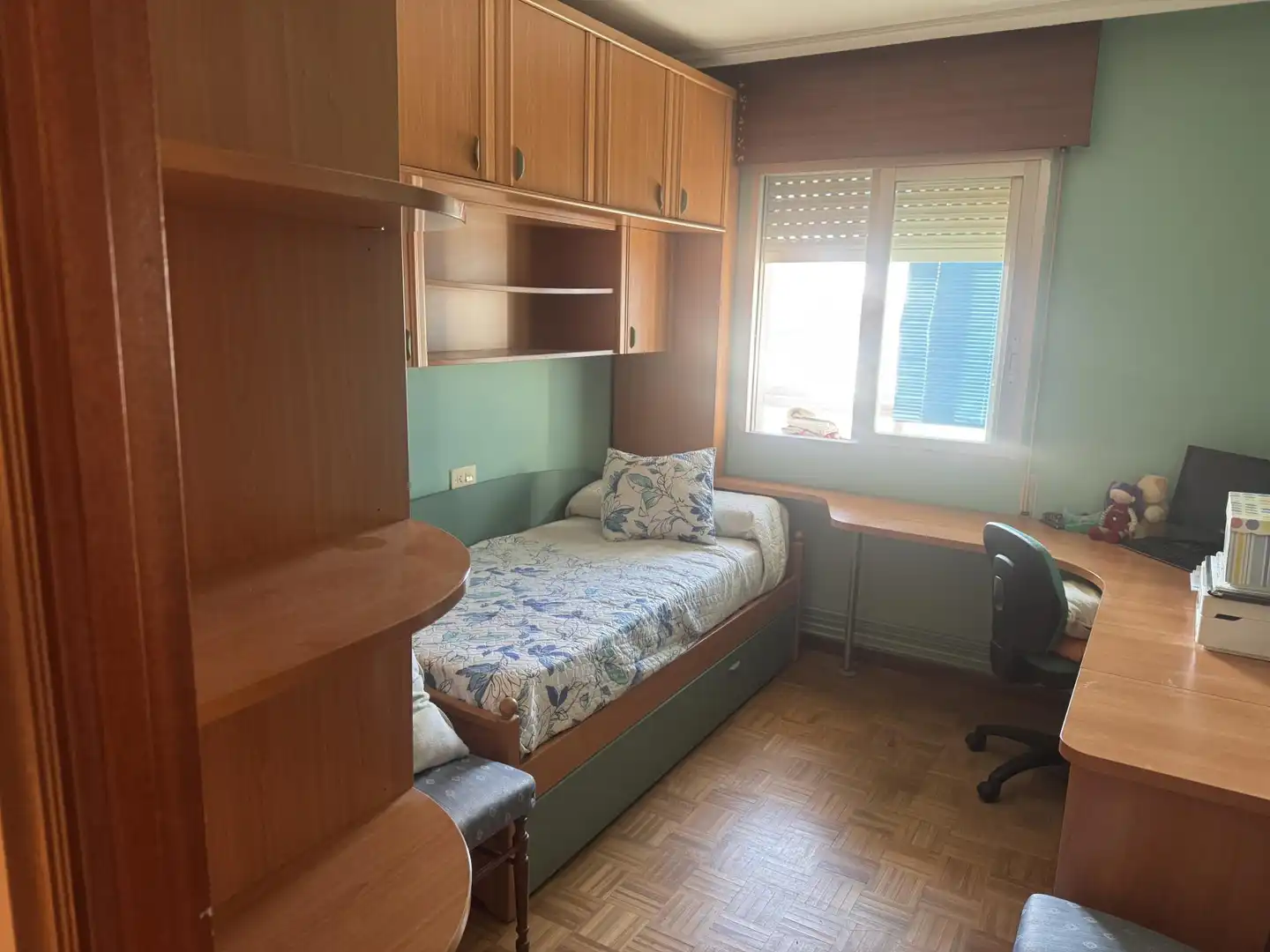 Schlafzimmer von Wohnung zum Verkauf in Santa María del Páramo mit Heizung, Parkett und Terrasse