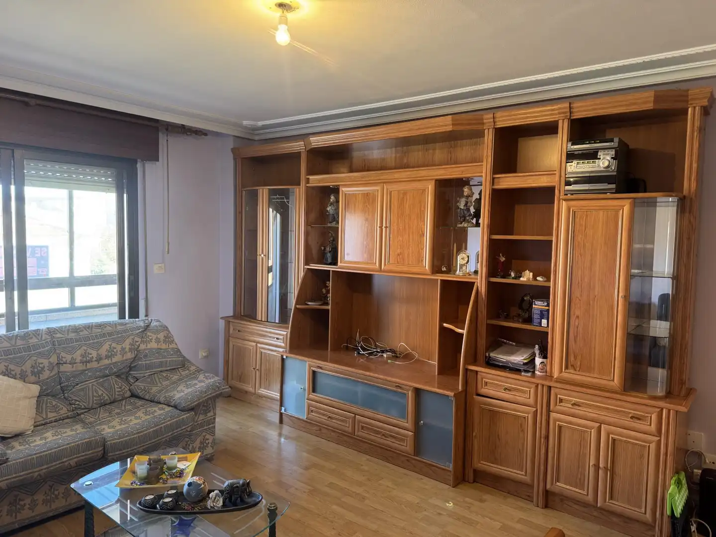 Wohnzimmer von Wohnung zum Verkauf in Santa María del Páramo mit Heizung, Parkett und Terrasse