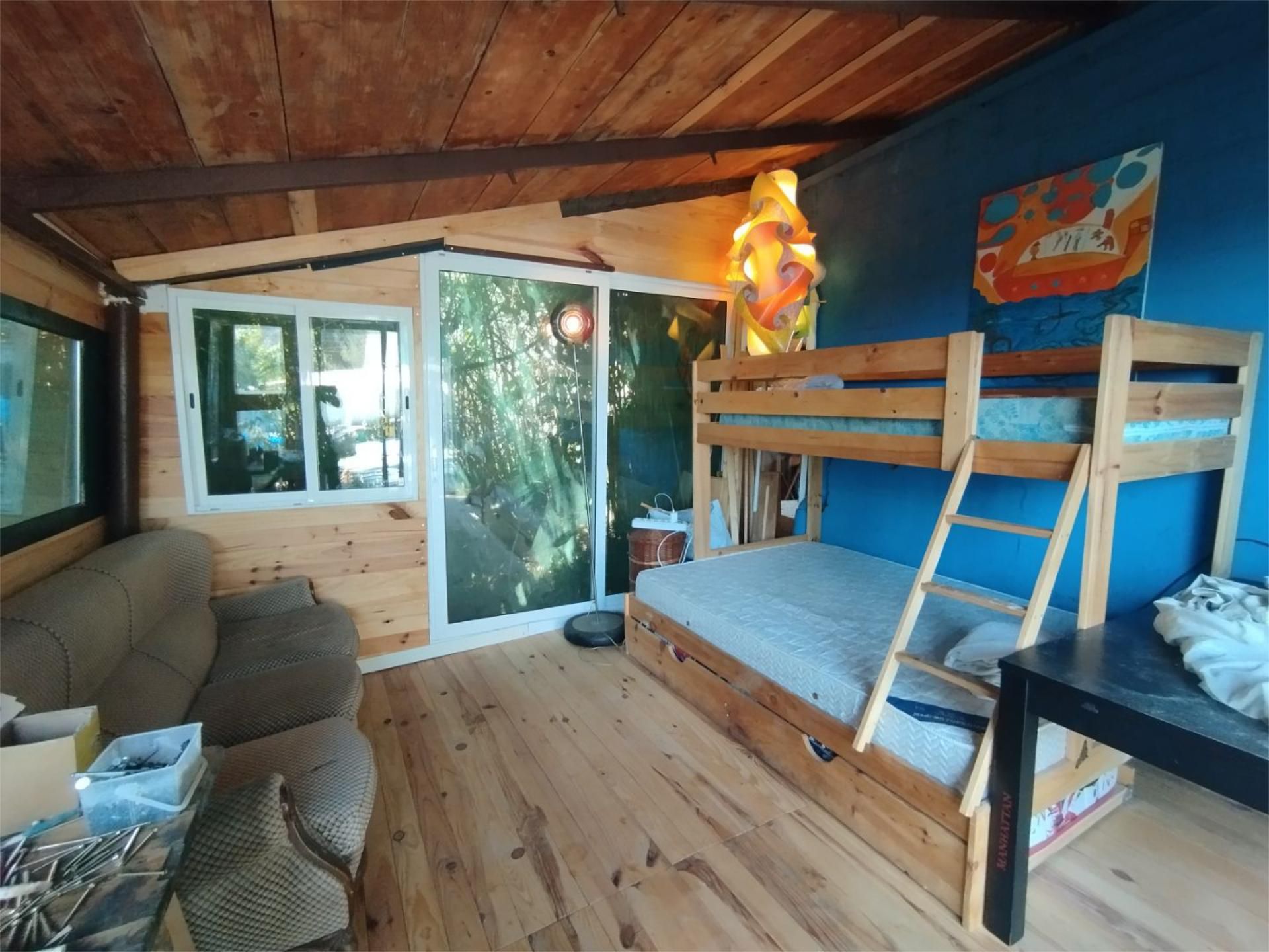 Dormitori de Finca rústica de lloguer en Sant Cebrià de Vallalta amb Calefacció, Parquet i Terrassa