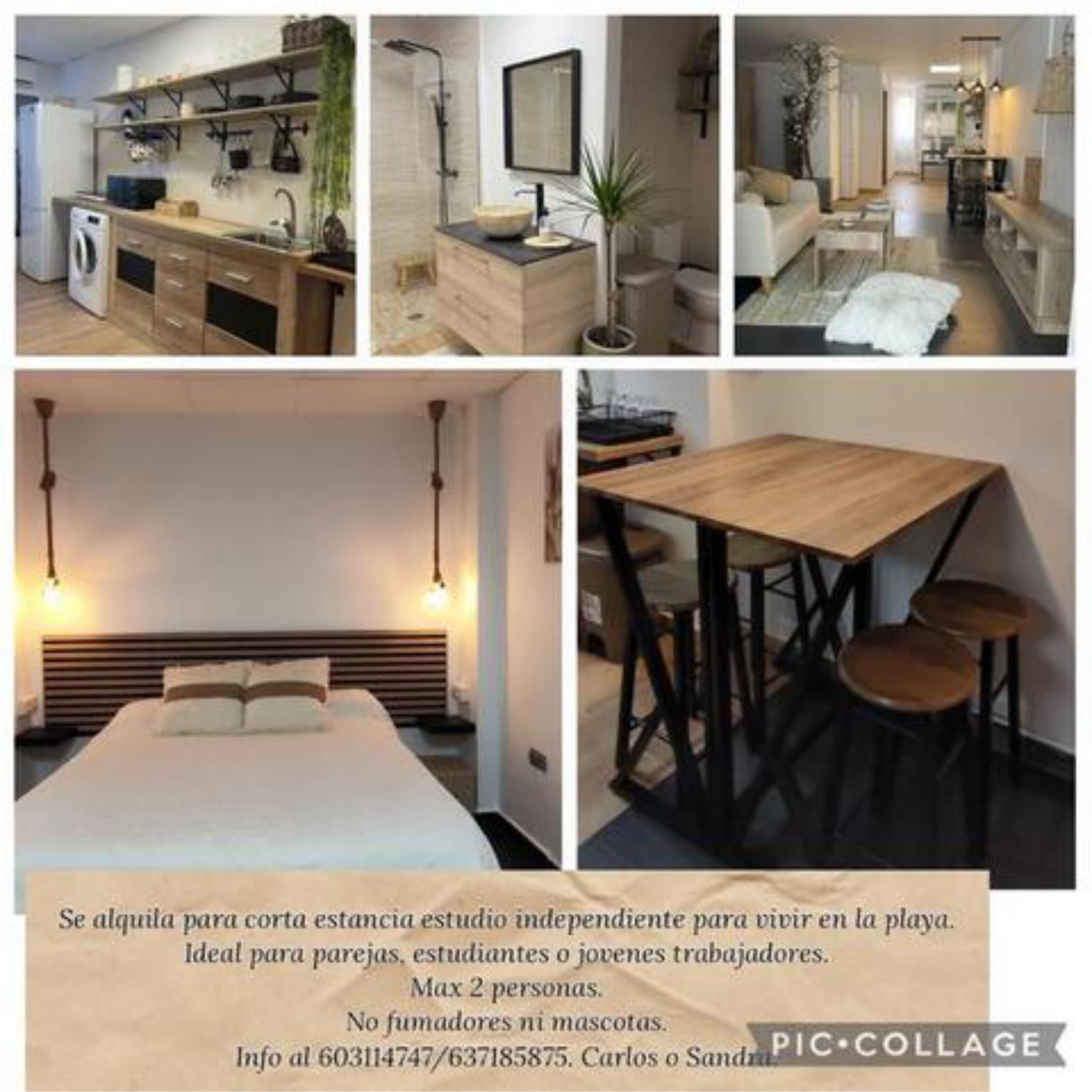 Dormitori de Loft de lloguer en Gandia amb Terrassa i Moblat