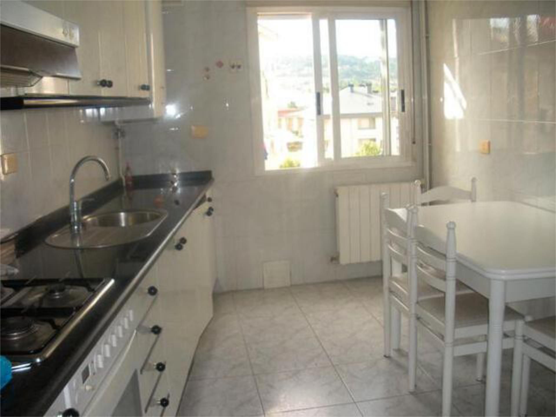 Kitchen of Flat to rent in Ourense Capital   with Heating and Furnished