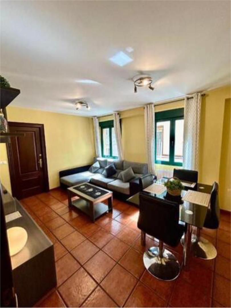 Sala d'estar de Apartament de lloguer en Cudillero amb Moblat