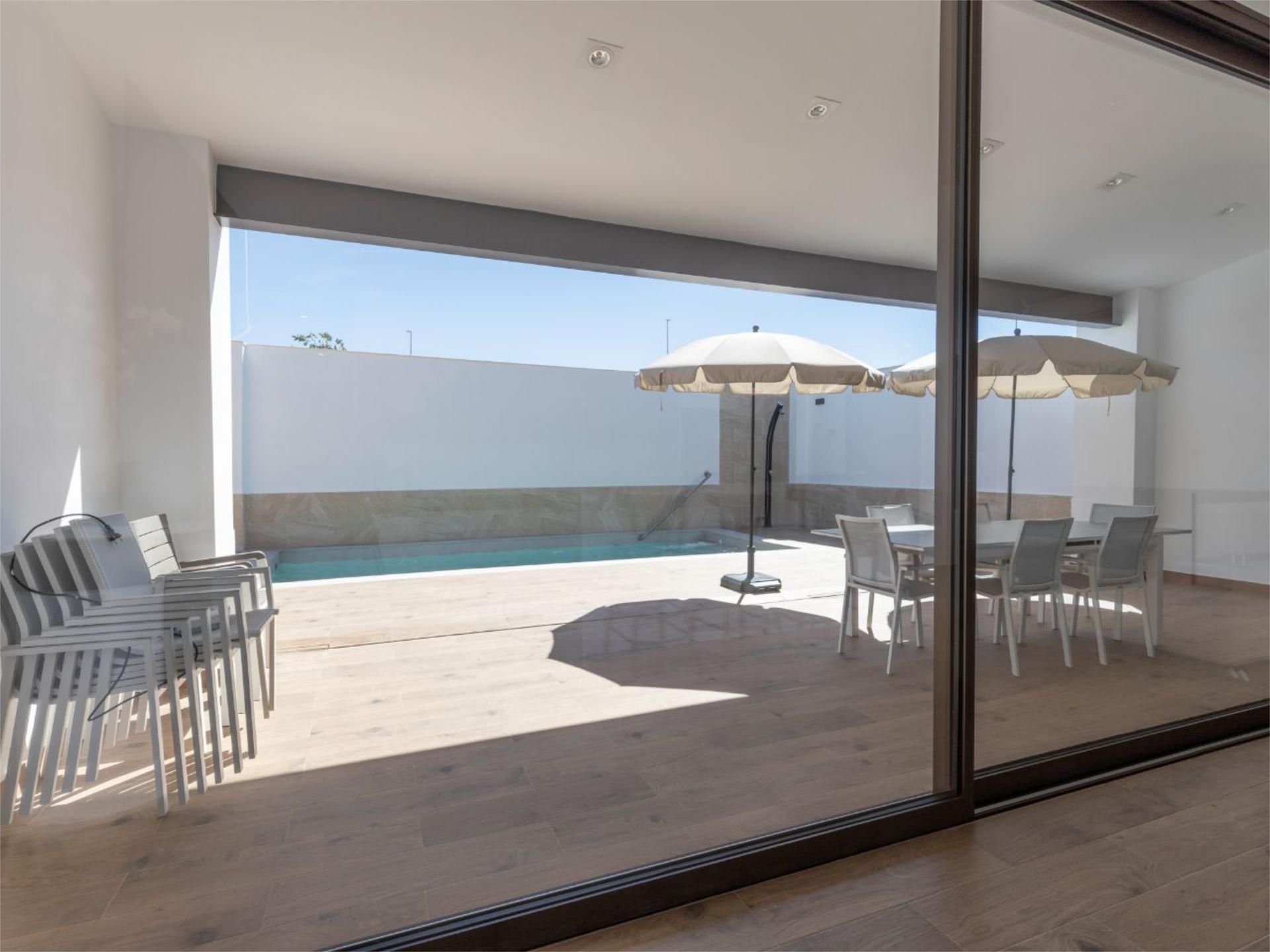 Swimming pool of House or chalet for sale in Albolote  with Air Conditioner, Terrace and Swimming Pool