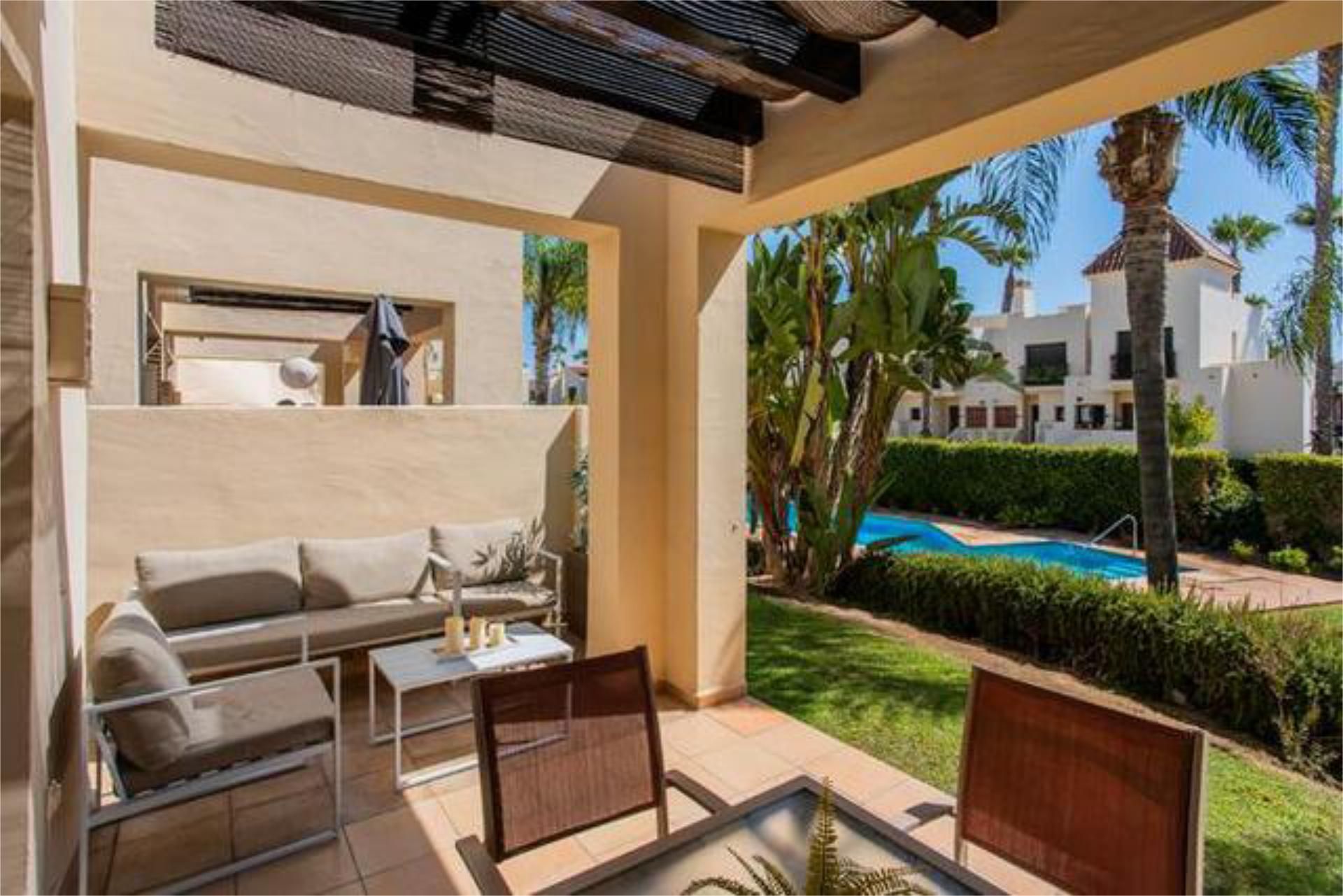 Terrassa de Casa adosada de lloguer en San Javier amb Calefacció, Jardí privat i Terrassa