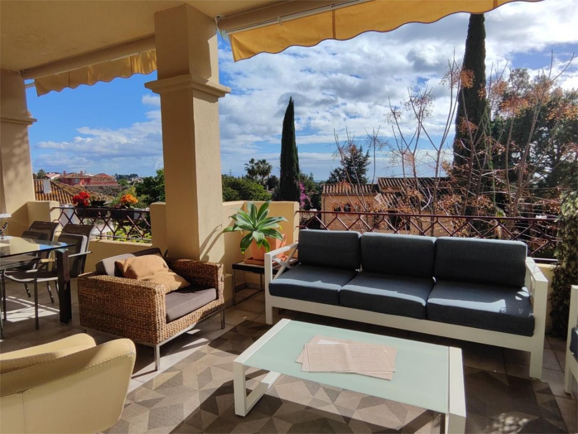 Terrace of Flat to rent in Estepona  with Air Conditioner, Heating and Terrace