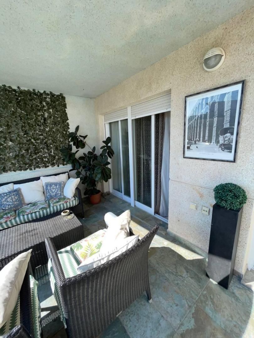 Terrassa de Apartament de lloguer en Calpe / Calp amb Aire condicionat, Terrassa i Piscina