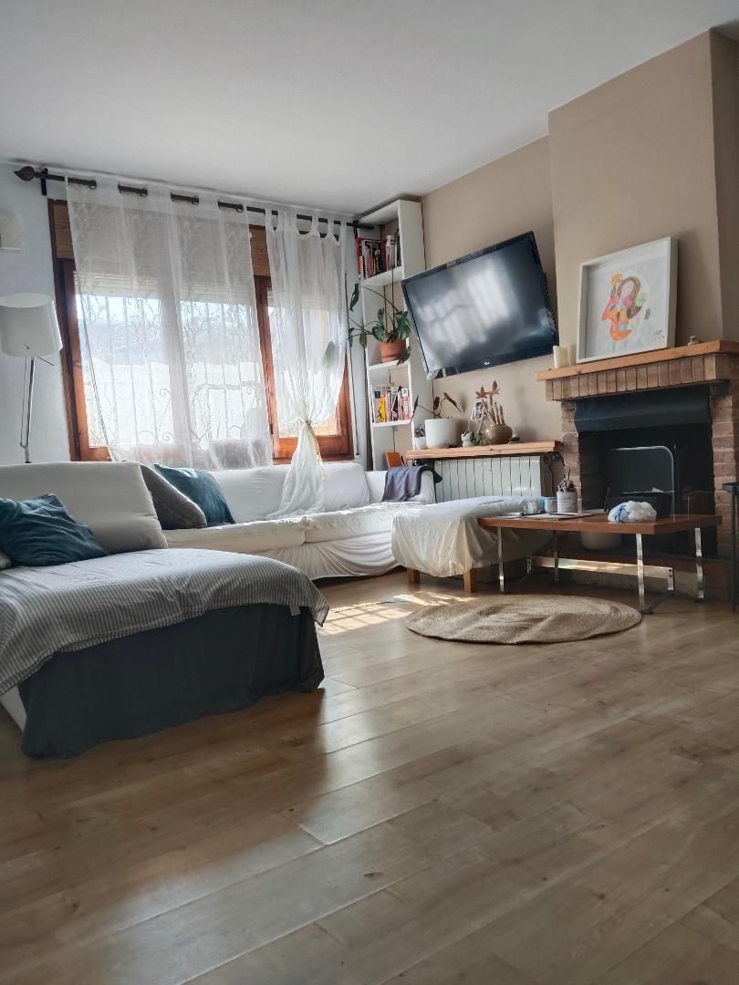 Sala d'estar de Casa adosada en venda en Vilassar de Dalt amb Terrassa i Balcó