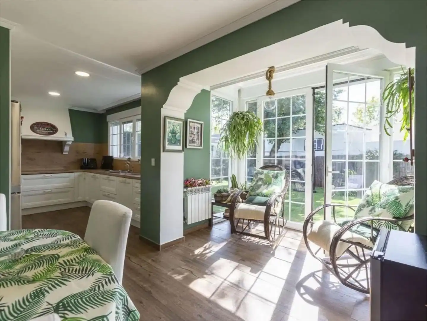 Piso en venta en Villafranca del Castillo Comedor de Piso en venta en Villanueva de la Cañada con Aire acondicionado, Calefacción y Jardín privado