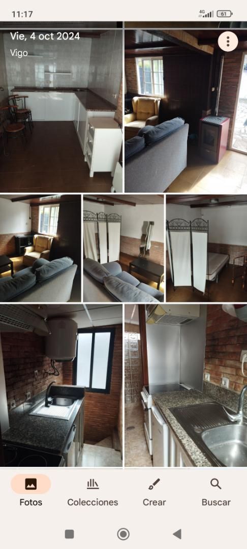 Dormitori de Loft de lloguer en Vigo  amb Terrassa, Moblat i Rentadora