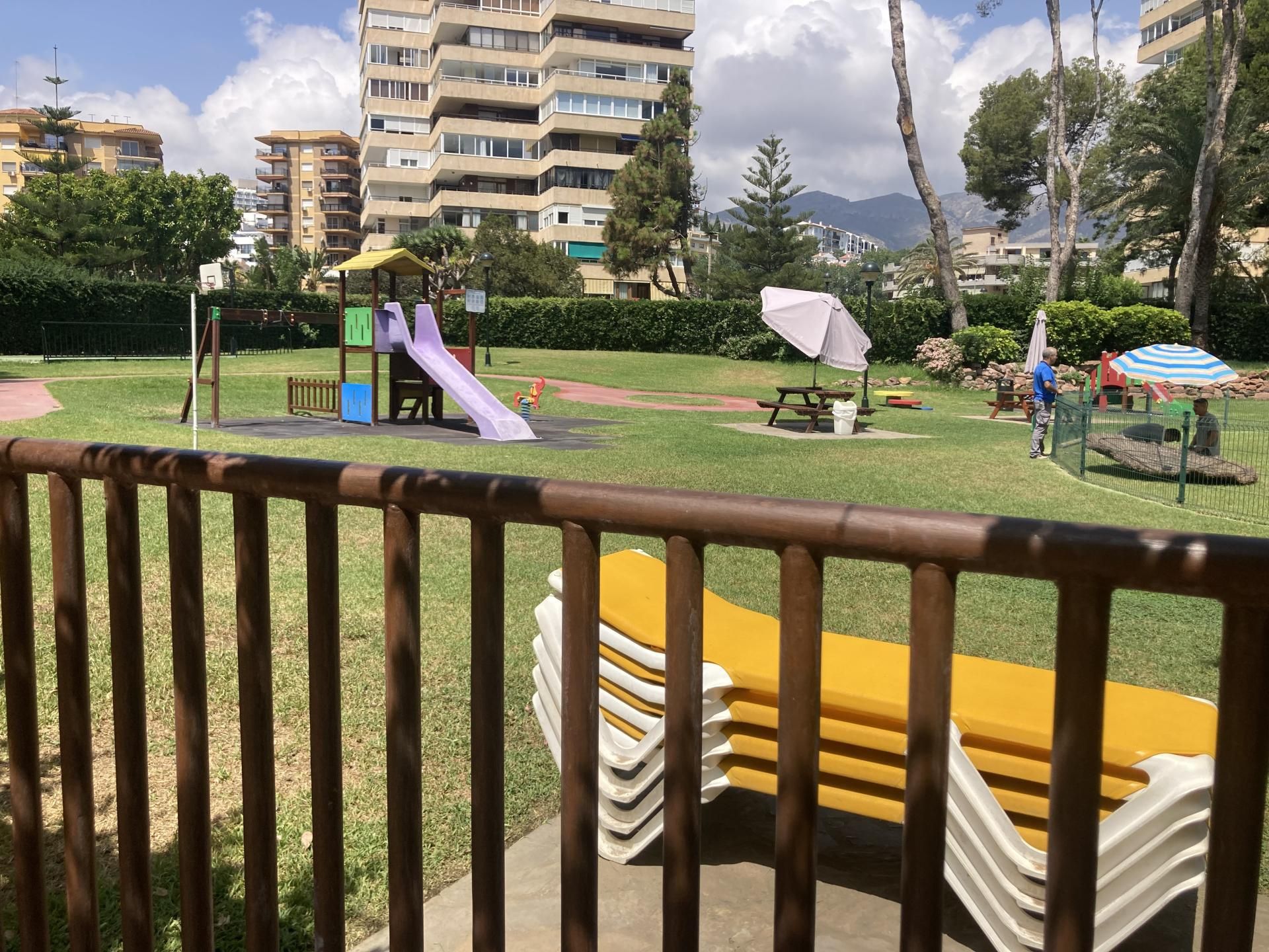 Garden of Apartment to rent in Torremolinos  with Air Conditioner, Heating and Private garden