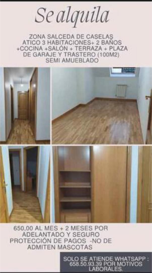 Dormitori de Pis de lloguer en Salceda de Caselas amb Terrassa