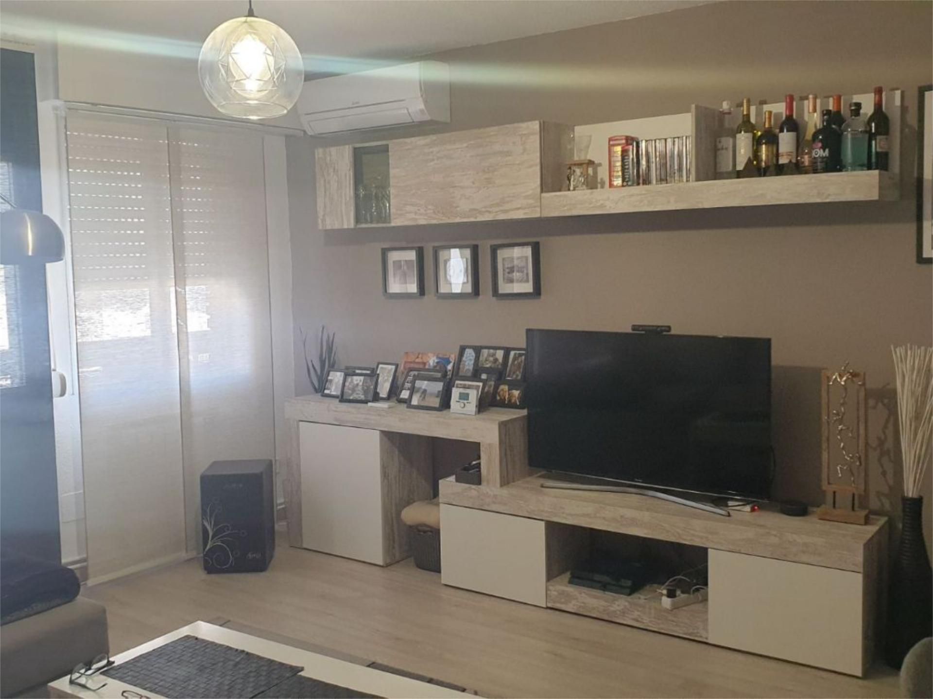 Sala de estar de Piso de alquiler en  Madrid Capital con Aire acondicionado y Terraza