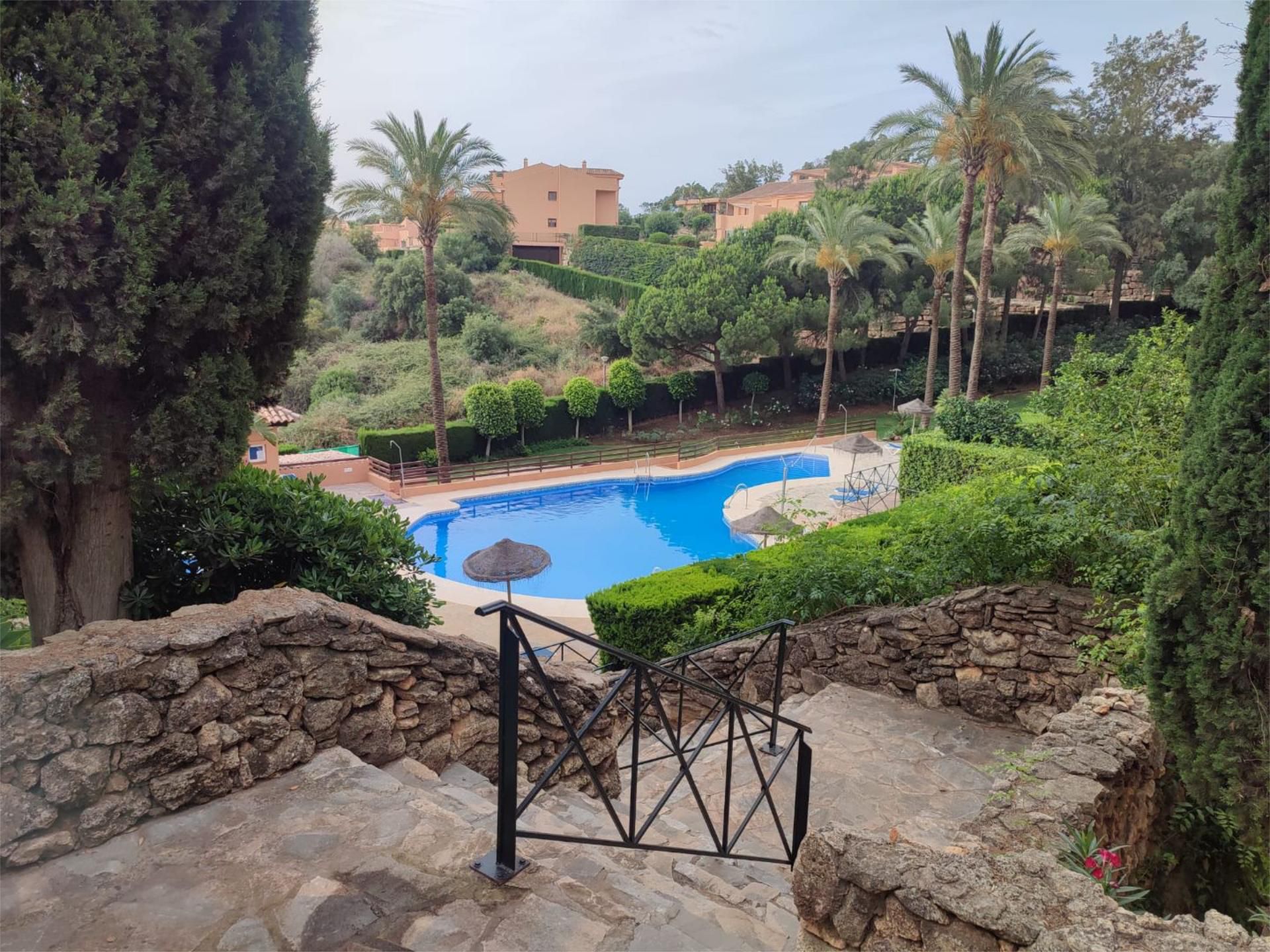 Garden of Flat for sale in Ojén  with Air Conditioner, Heating and Parquet flooring