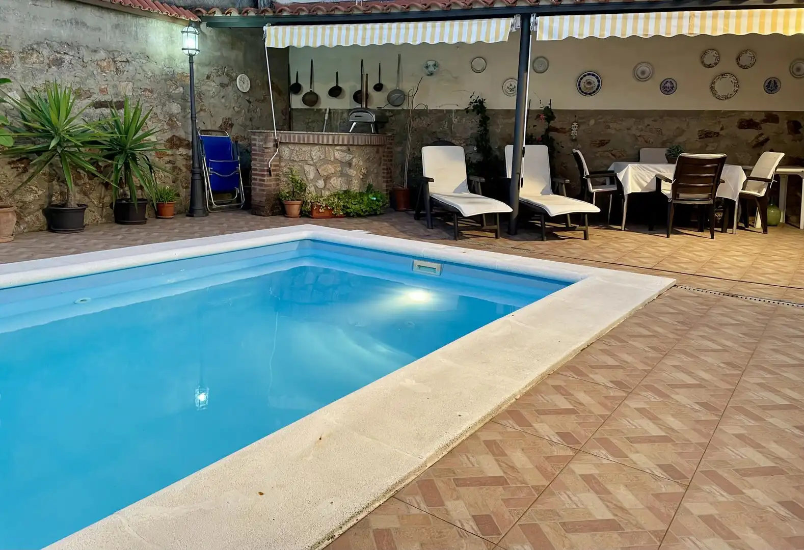 Swimming pool of Houses for sale in Torre de Santa María  with Air Conditioner, Heating and Terrace