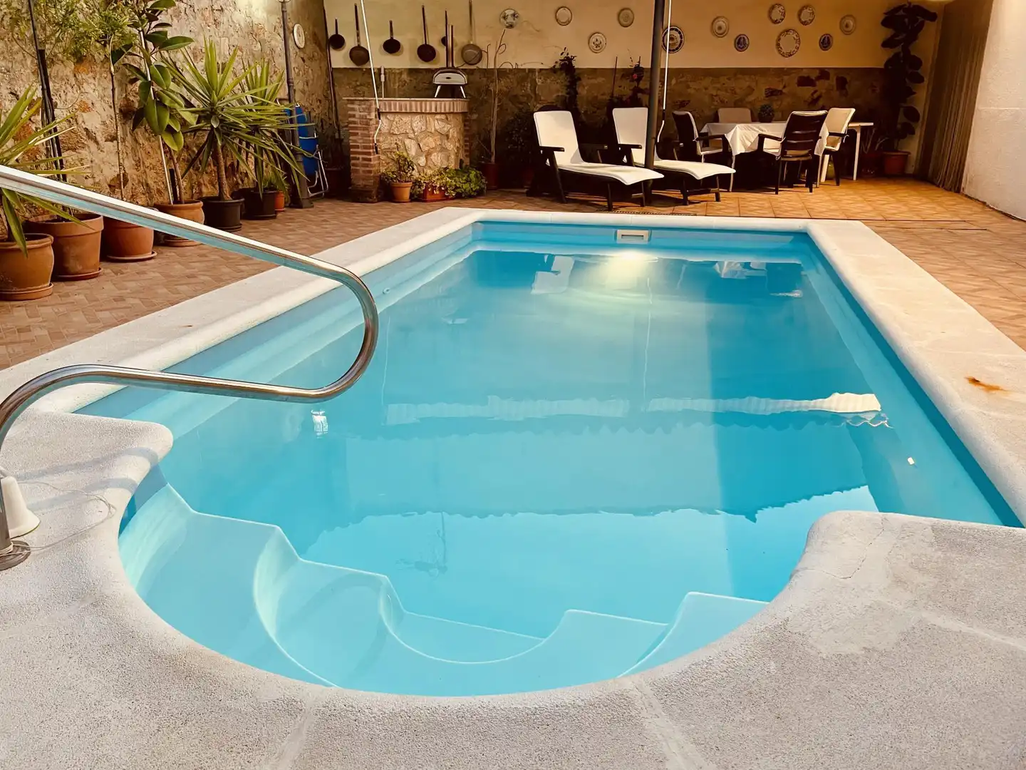 Swimming pool of Houses for sale in Torre de Santa María  with Air Conditioner, Heating and Terrace