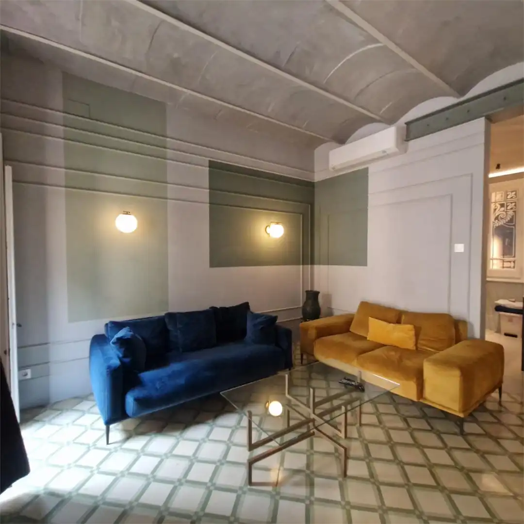 Piso en venta en Carrer de Sèneca, 8, Vila de Gràcia Sala de estar de Piso en venta en Barcelona Capital con Aire acondicionado