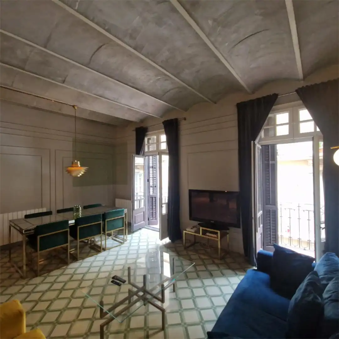 Piso en venta en Carrer de Sèneca, 8, Vila de Gràcia Sala de estar de Piso en venta en Barcelona Capital con Aire acondicionado