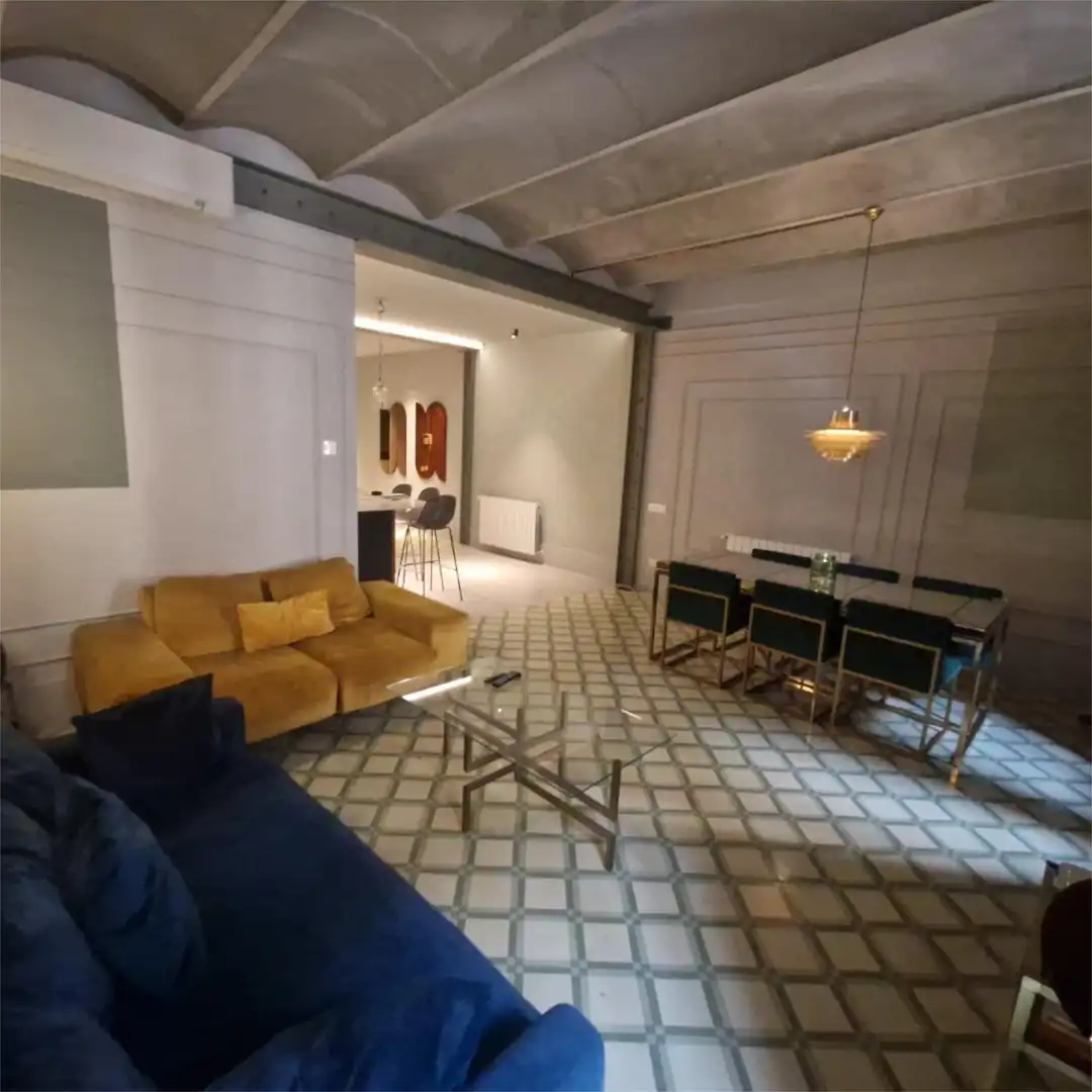 Piso en venta en Carrer de Sèneca, 8, Vila de Gràcia Sala de estar de Piso en venta en Barcelona Capital con Aire acondicionado