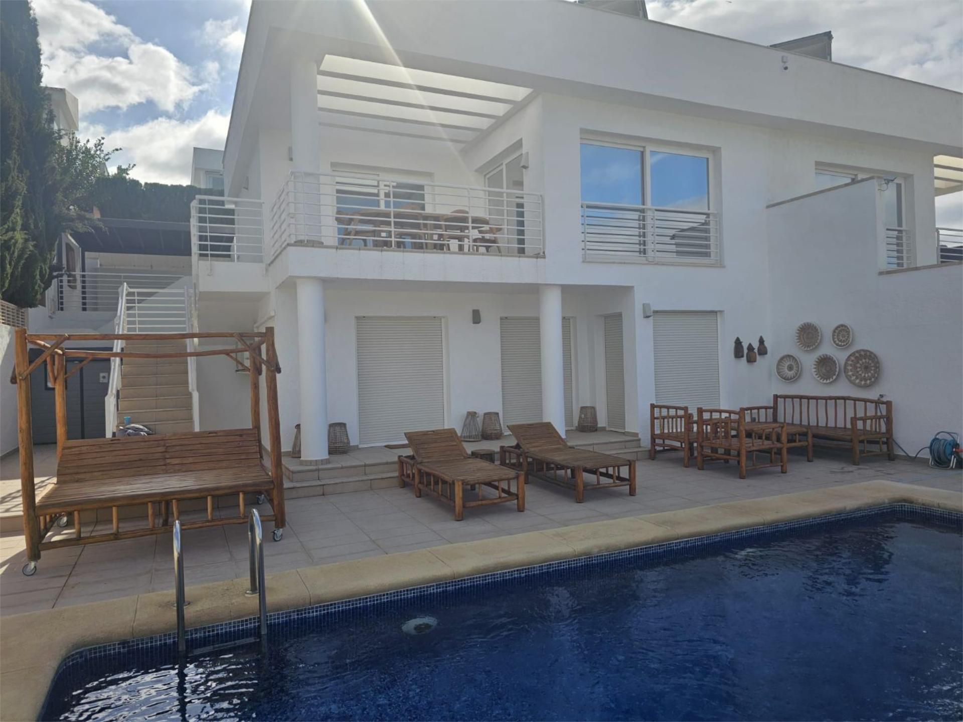 Swimming pool of Flat to rent in Calpe / Calp  with Air Conditioner, Private garden and Terrace