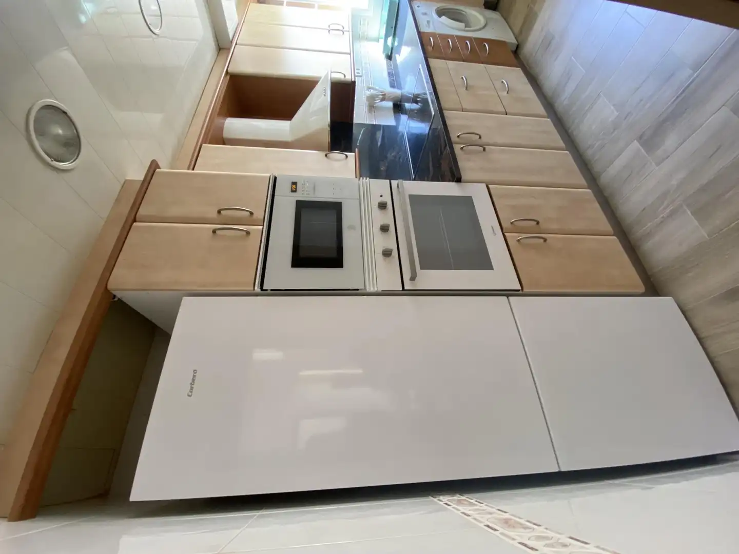 Kitchen of Flat for share in Terrassa  with Air Conditioner, Parquet flooring and Furnished