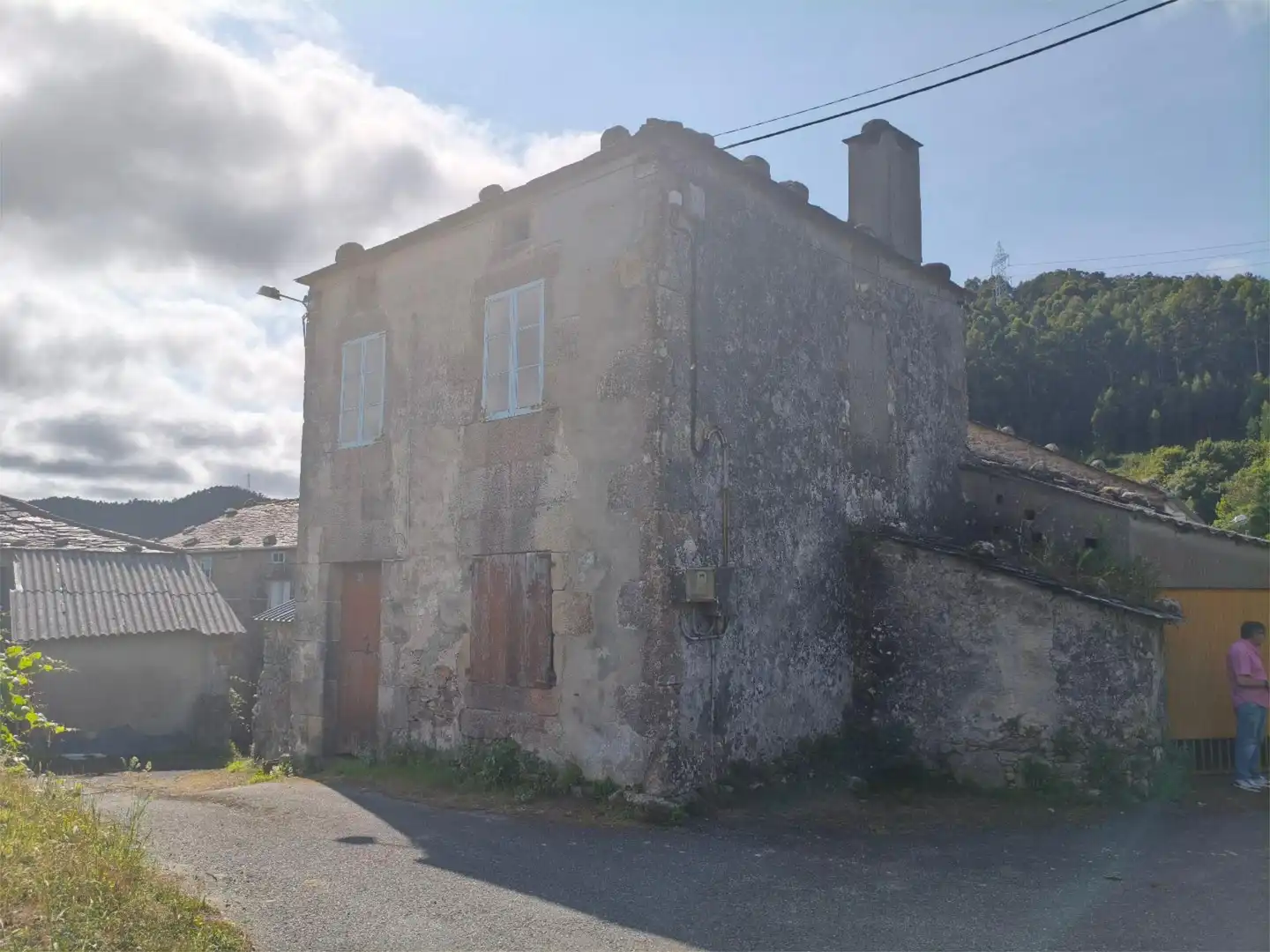 Exterior view of Flat for sale in Ourol  with Private garden
