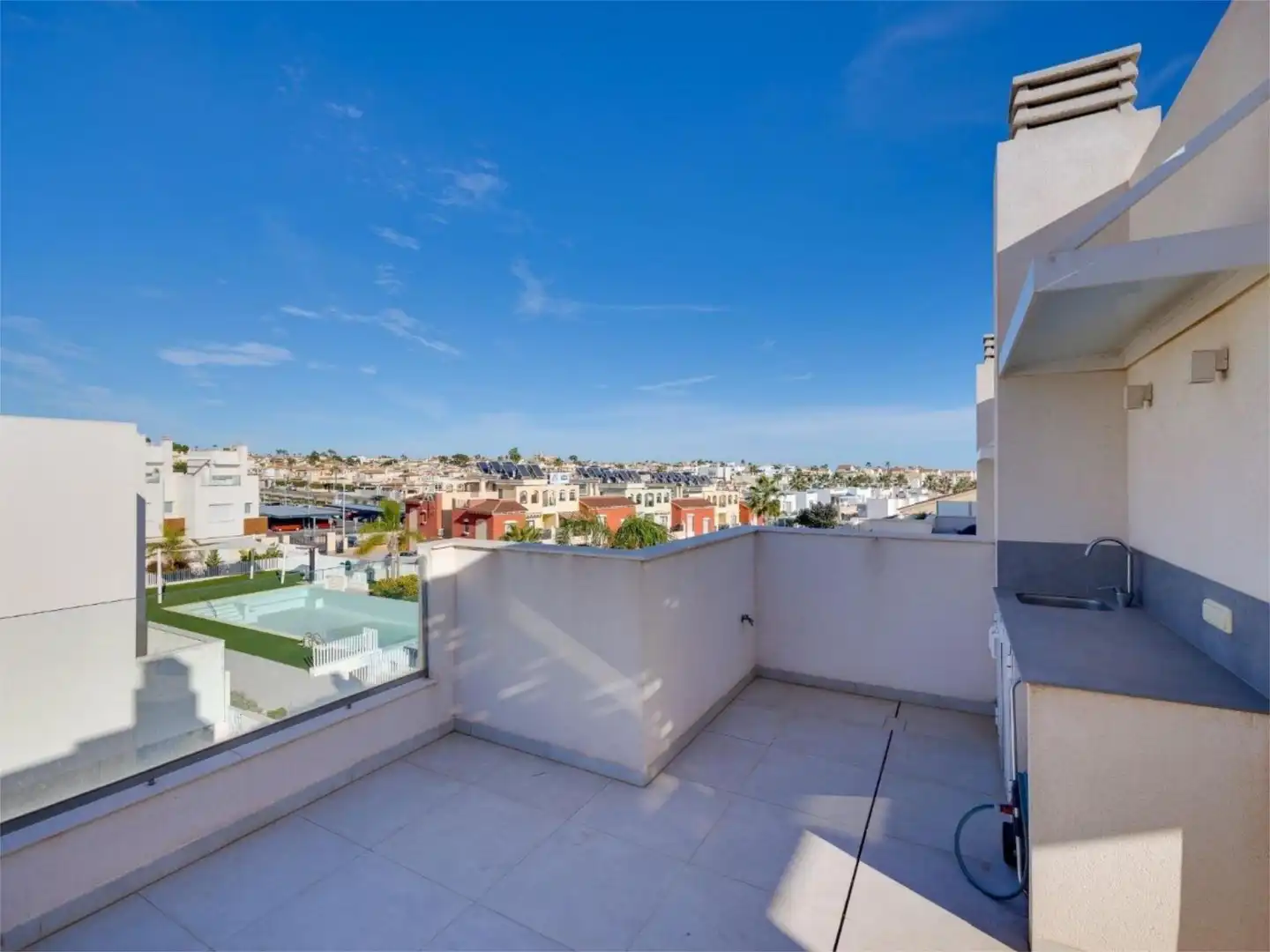 Flat for sale in Calle Francisco de Quevedo, 11, Aguas Nuevas Balcony of Flat for sale in Torrevieja with Air Conditioner, Terrace and Swimming Pool