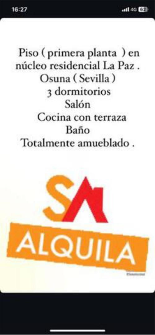 Flat to rent in Osuna  with Terrace and Furnished