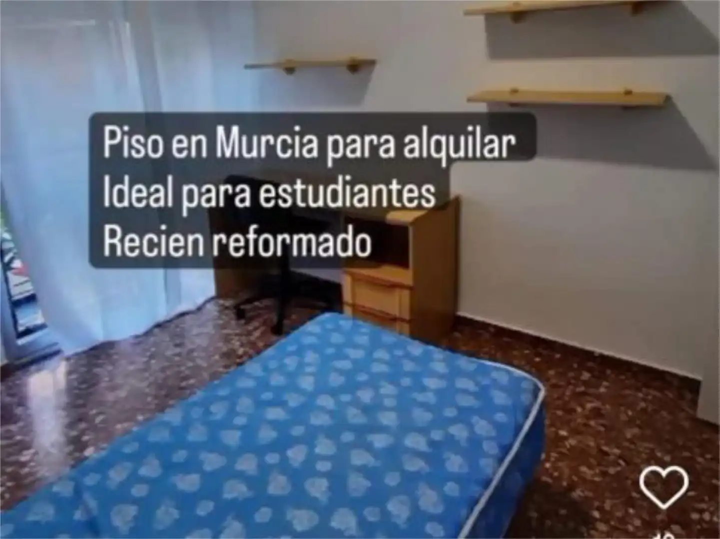Pis de lloguer a Calle Princesa, 1, El Carmen Dormitori de Pis de lloguer en Murcia amb Moblat